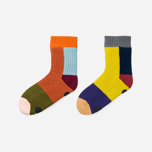 VERLOOP | knits - Mismatch House Socks: Rainbow / S/M - W 6-9<br>M 5-7.5