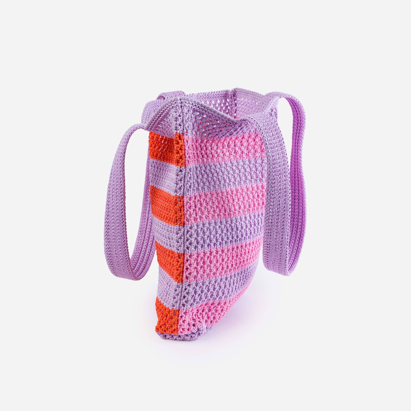 VERLOOP | knits - Stripe Raffia Tote: Lime Green