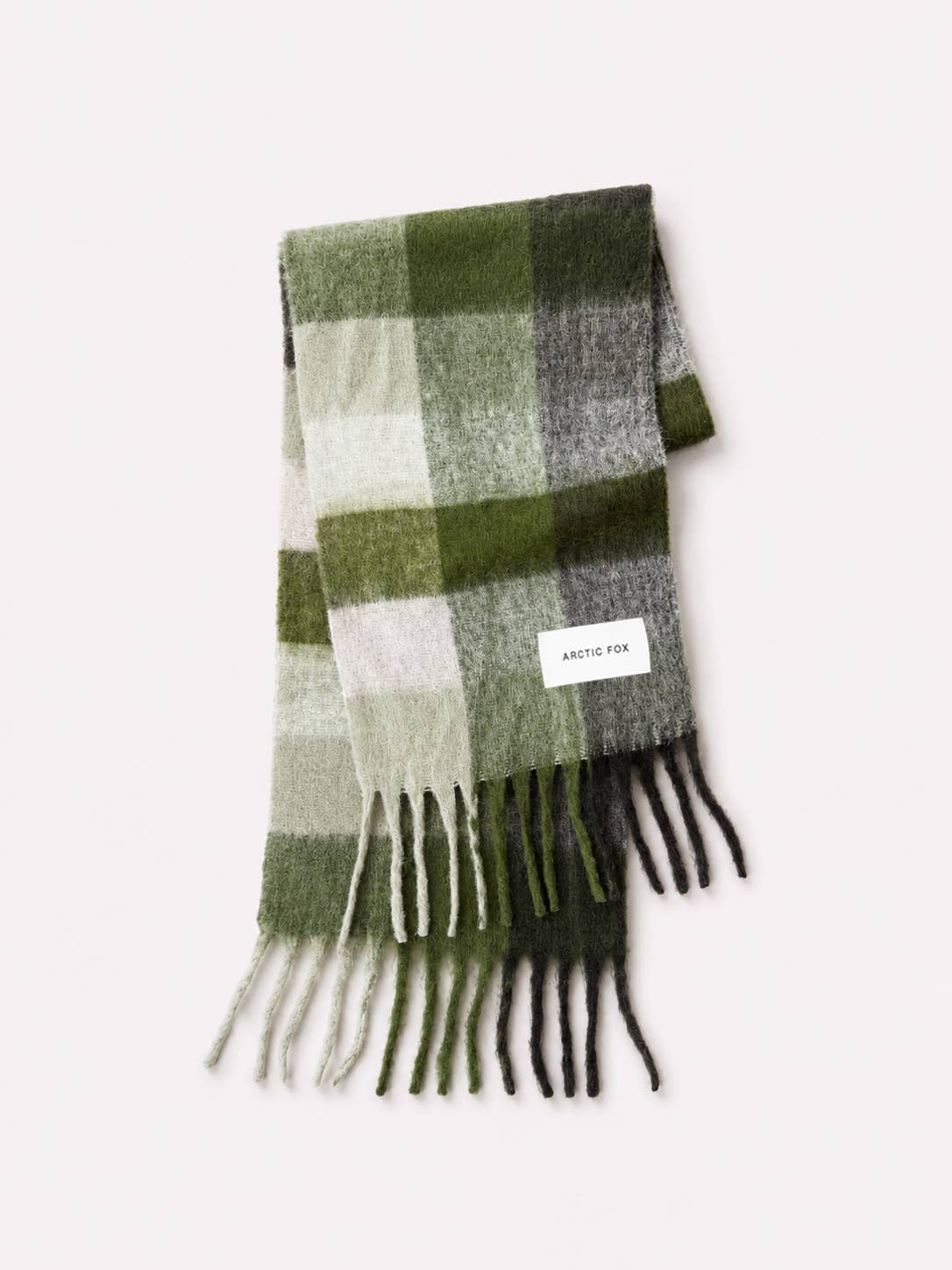Arctic Fox & Co. - North America - The Reykjavik Scarf - 100% Recycled - Mossy Greens - FW26