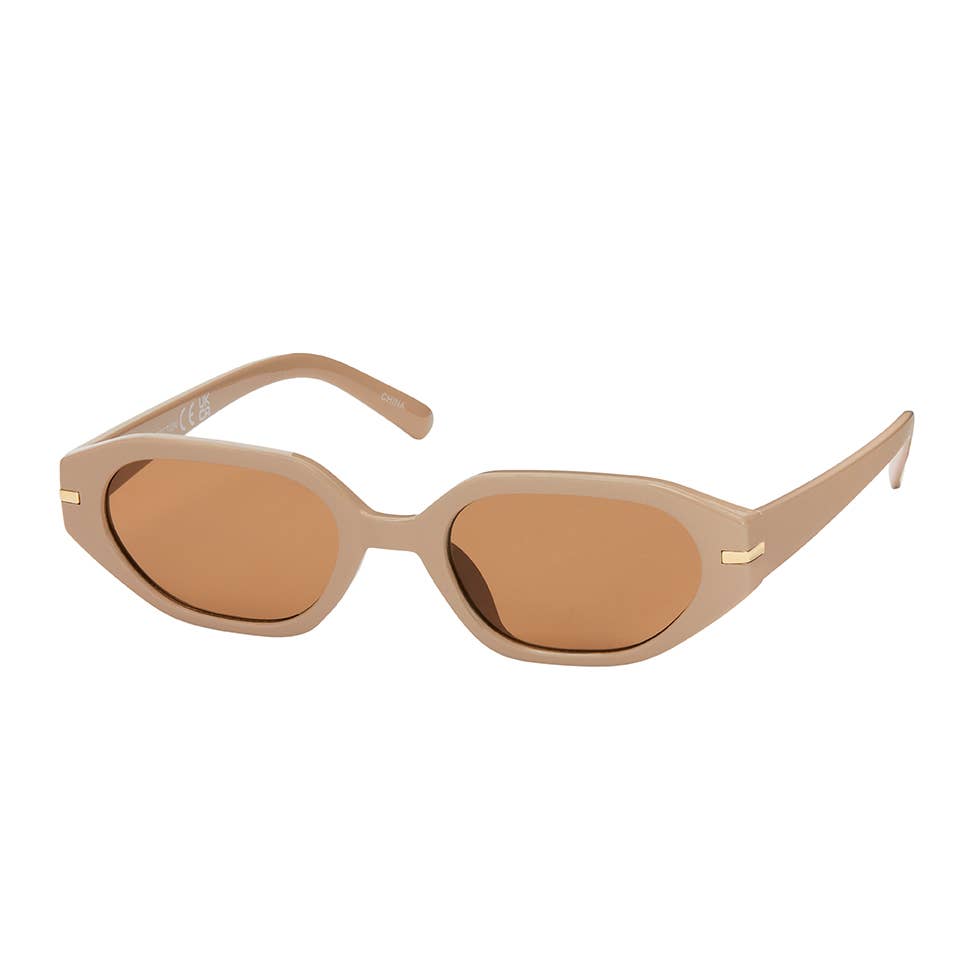 Blue Gem Sunglasses Inc - 1151 - NEW - Rose Rectangle Vintage Sunglasses