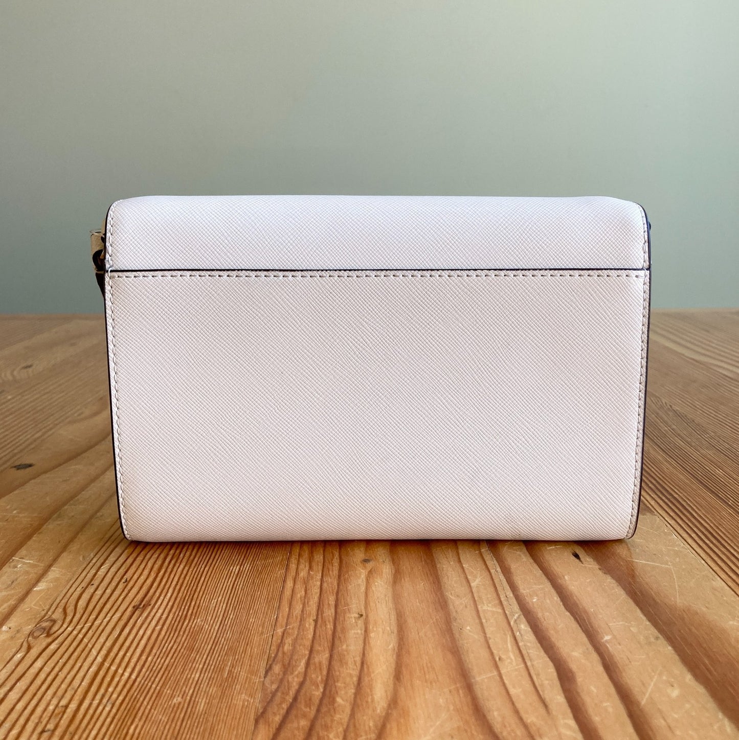 Kate Spade White Saffiano Leather Perry Crossbody Bag Wallet Purse - 0705SG