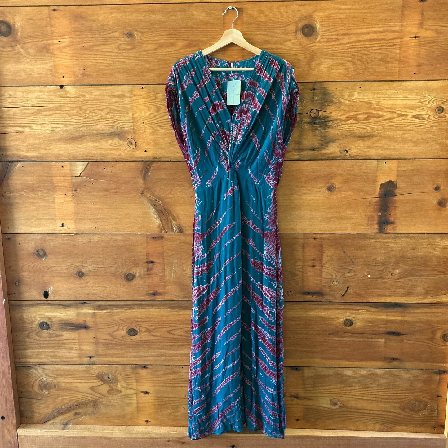 YFB Young Fabulous & Broke Tie Dye V-Neck Maxi Dress - Size L - 1207JS