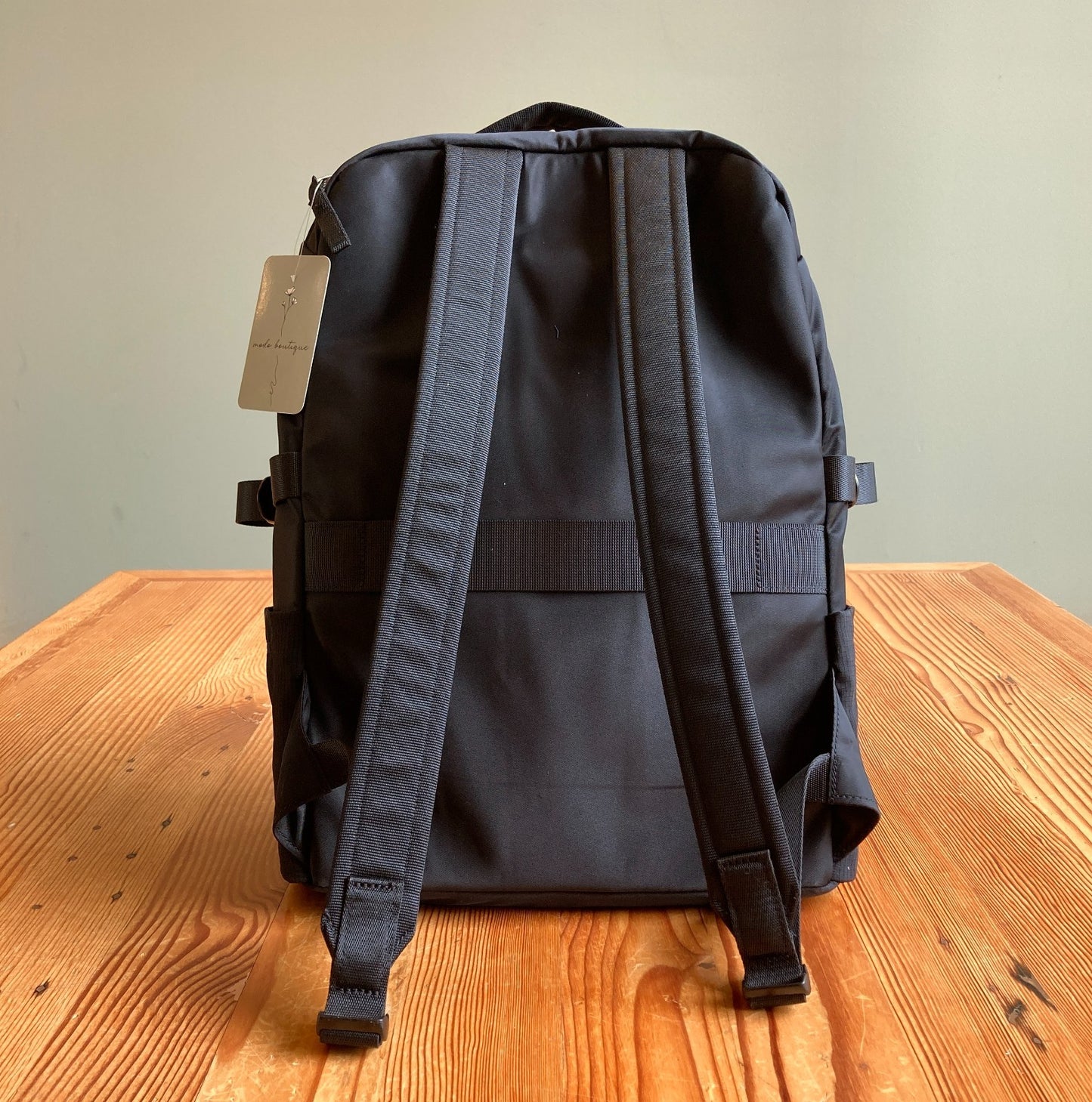 Lululemon Black Nylon 22L New Crew Backpack Laptop Bag - 4427SC