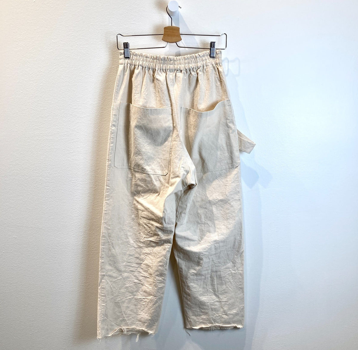 Kate Towers Portland Designer Natural Pull On Utility Pants - Size S/M - 0703SC