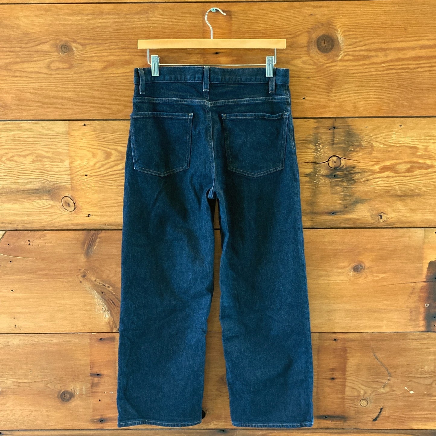 Theory Dark Wash New Street Wash Wide Crop Jeans - Size 28 - 0617RF