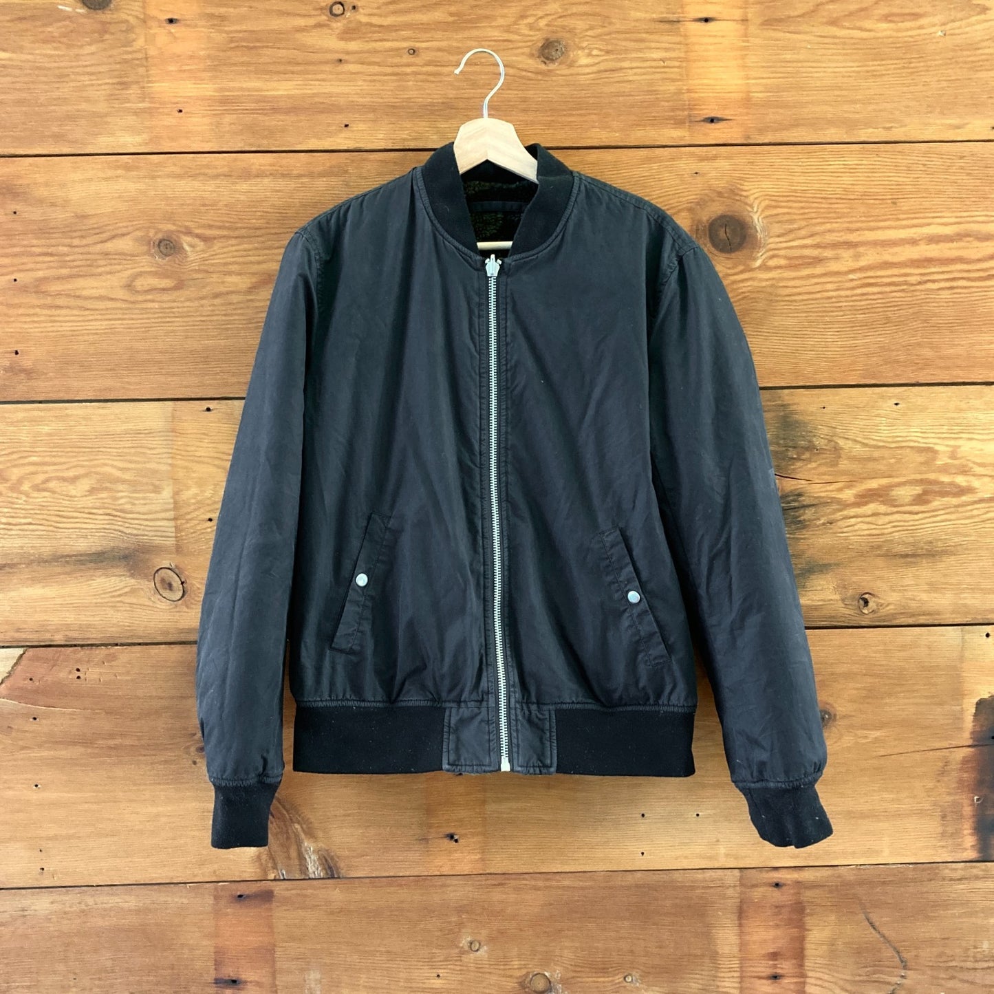 XS - AllSaints $300 Cameo Reversible Fleece Bomber Jacket Coat 0927EK