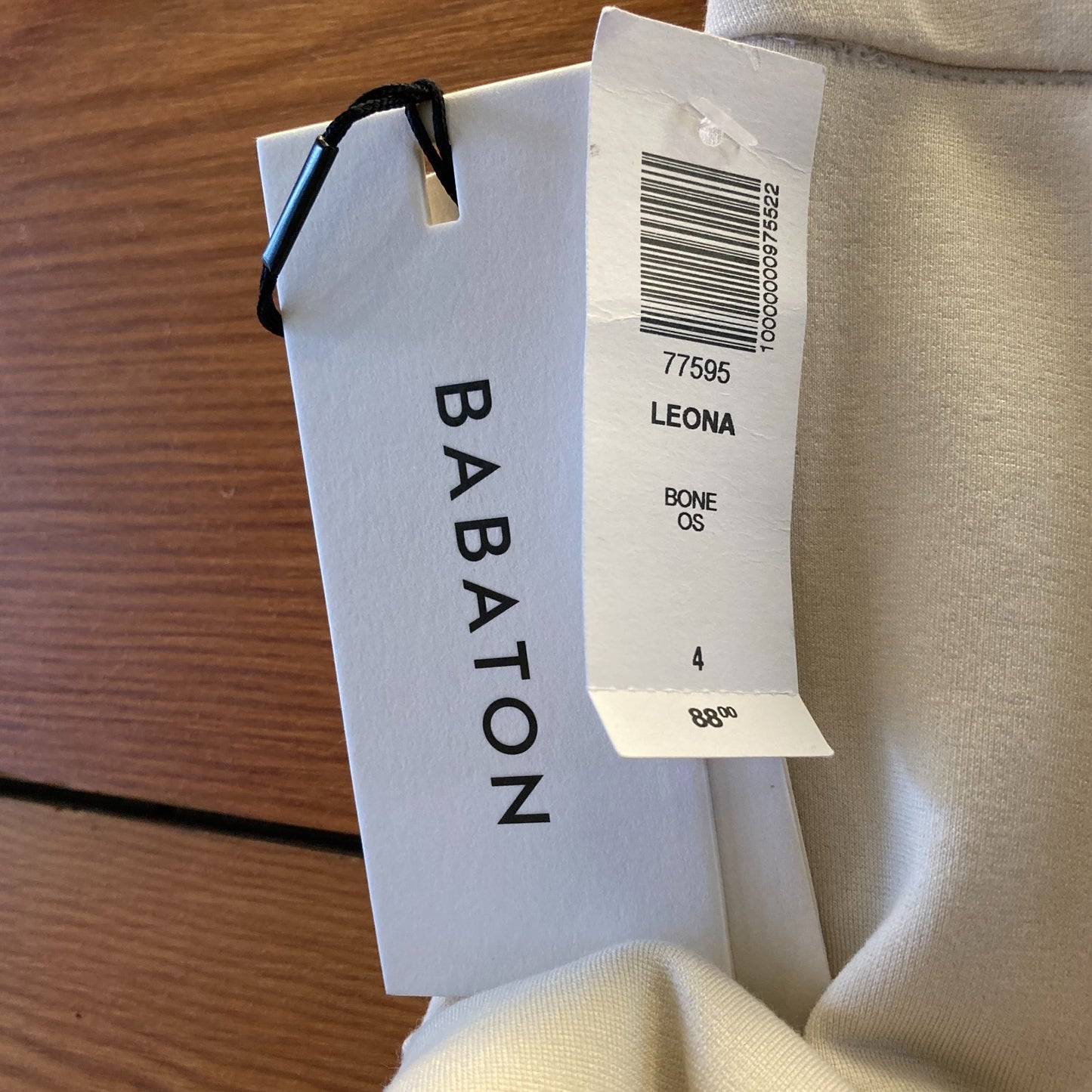 4 - Babaton Aritzia Bone White NEW Leona Faux Wrap Skirt 0518AF