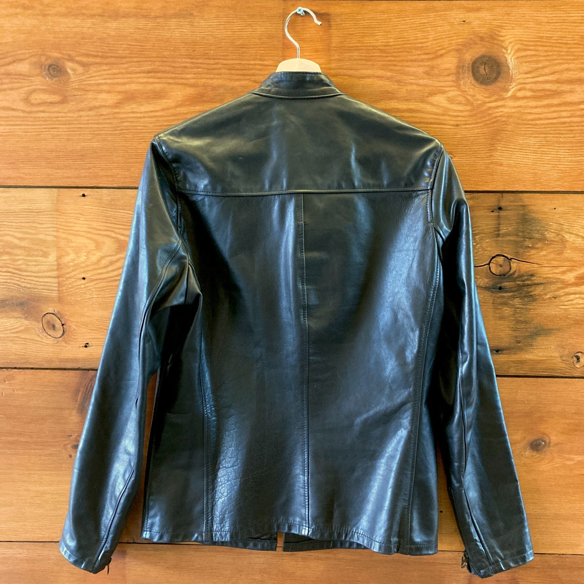 Schott NYC Black Perfecto P571 Mission Cafe Racer Leather Jacket - XS - 1223NM