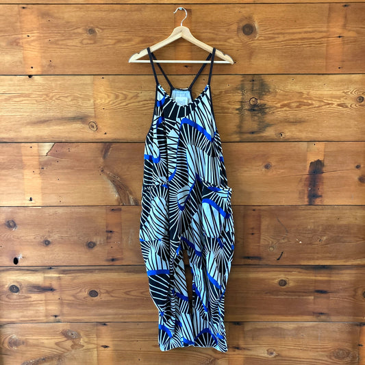 FP Movement Free People Black White Hot Shot Printed Jumpsuit - Size XS - 0121CE