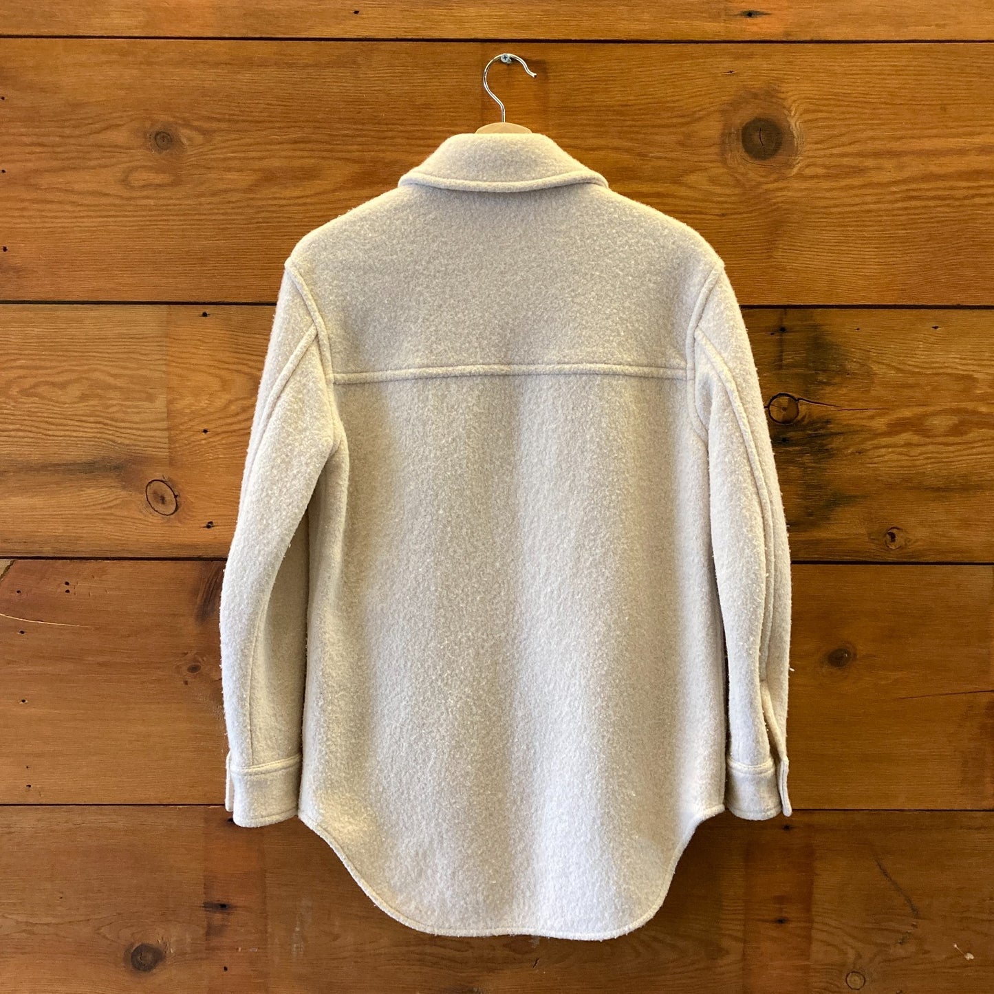 2XS / XXS - Wilfred Free Aritzia White Ganna Long Shirt Jacket 0203DE