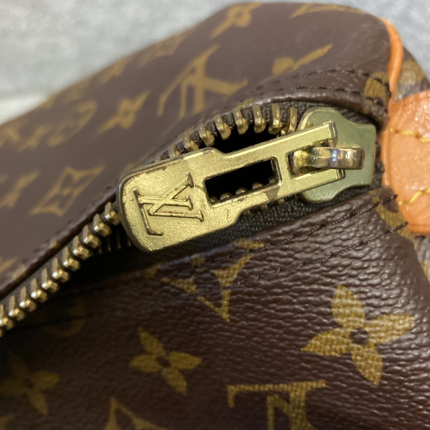 Louis Vuitton Brown Monogram Signature Canvas 1994 Keepall 55 Duffle Bag 1031LF