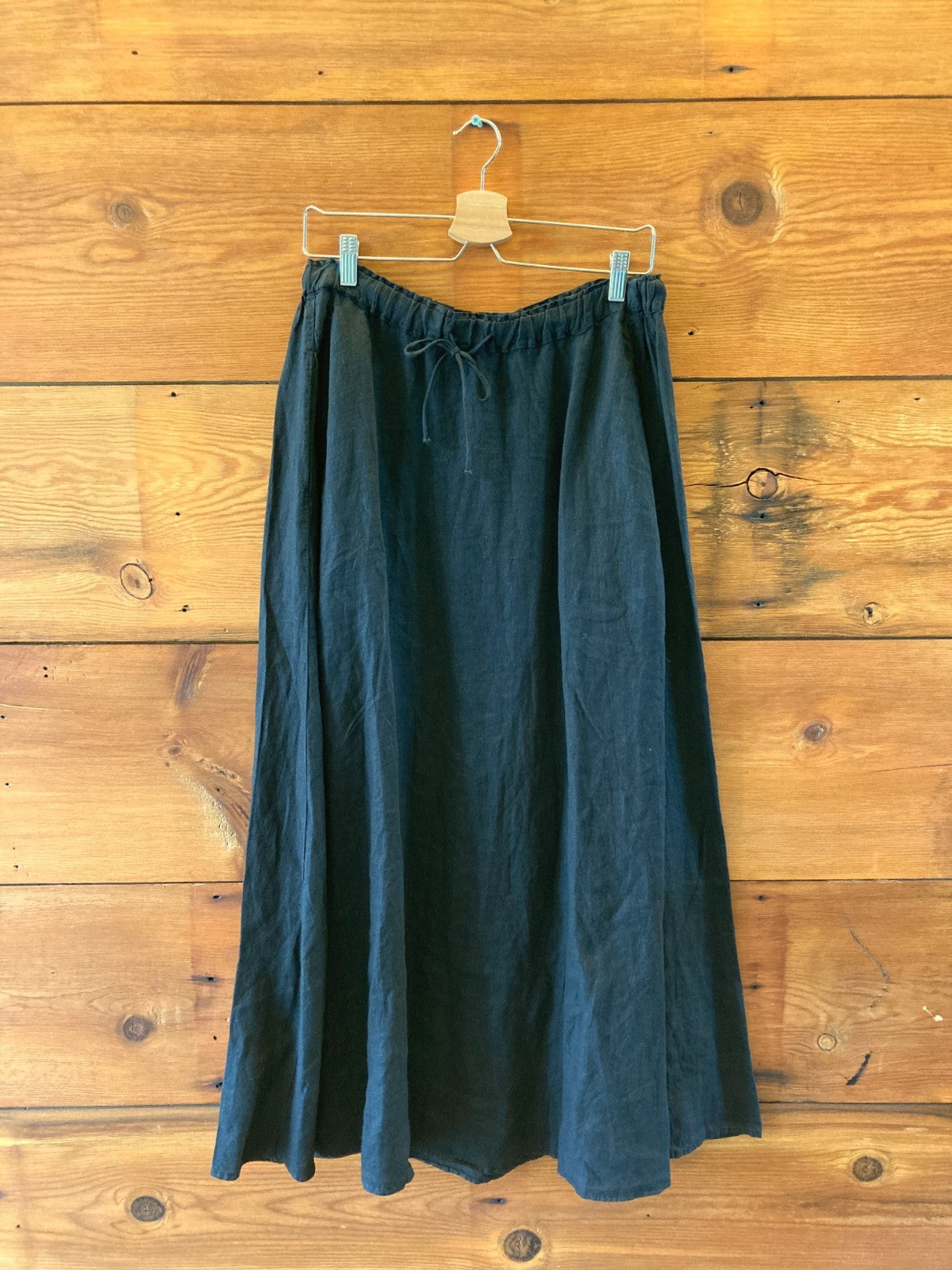 Velvet Graham & Spencer Cleo Wade $237 Black Linen Skirt - Size M - NEW - 4427SC