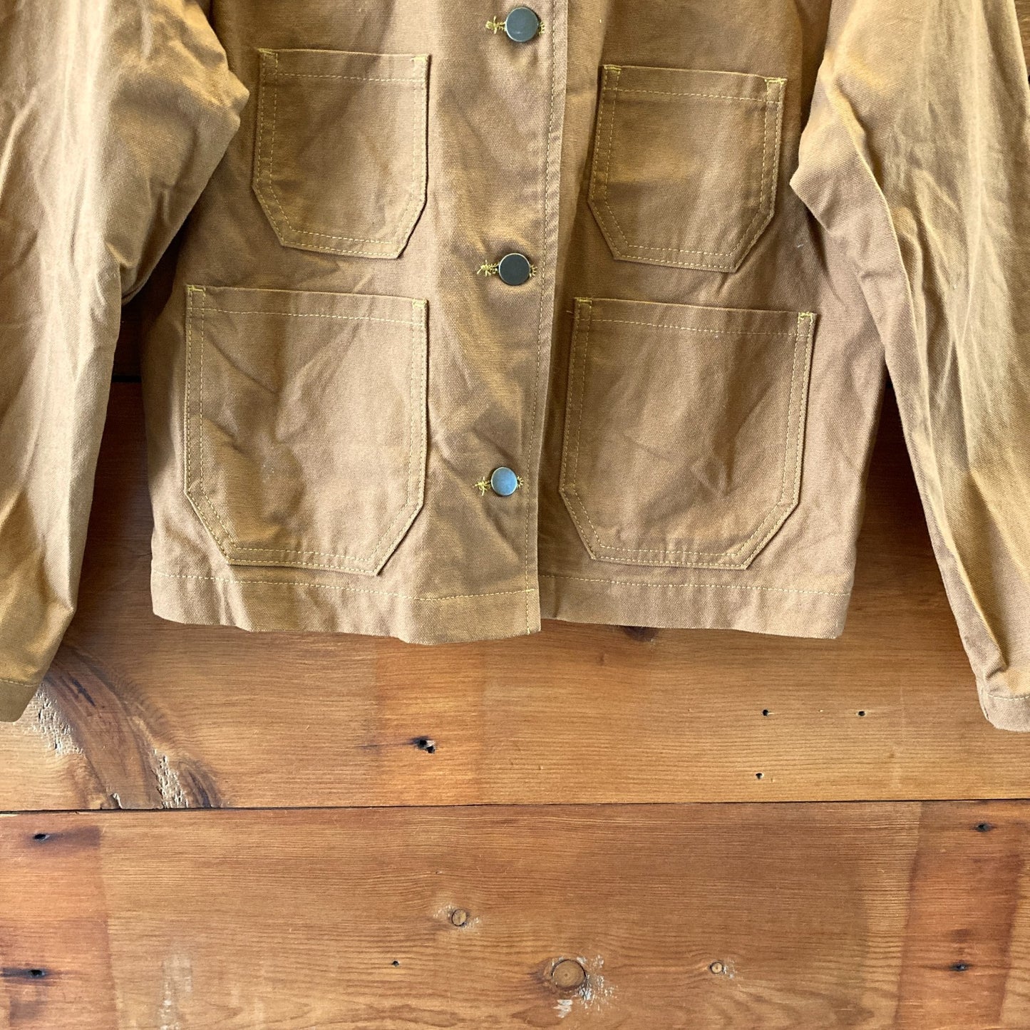 Lykke Wullf Honey Brown Shrunken Ranch Jean Jacket - Size XS - 0312IG