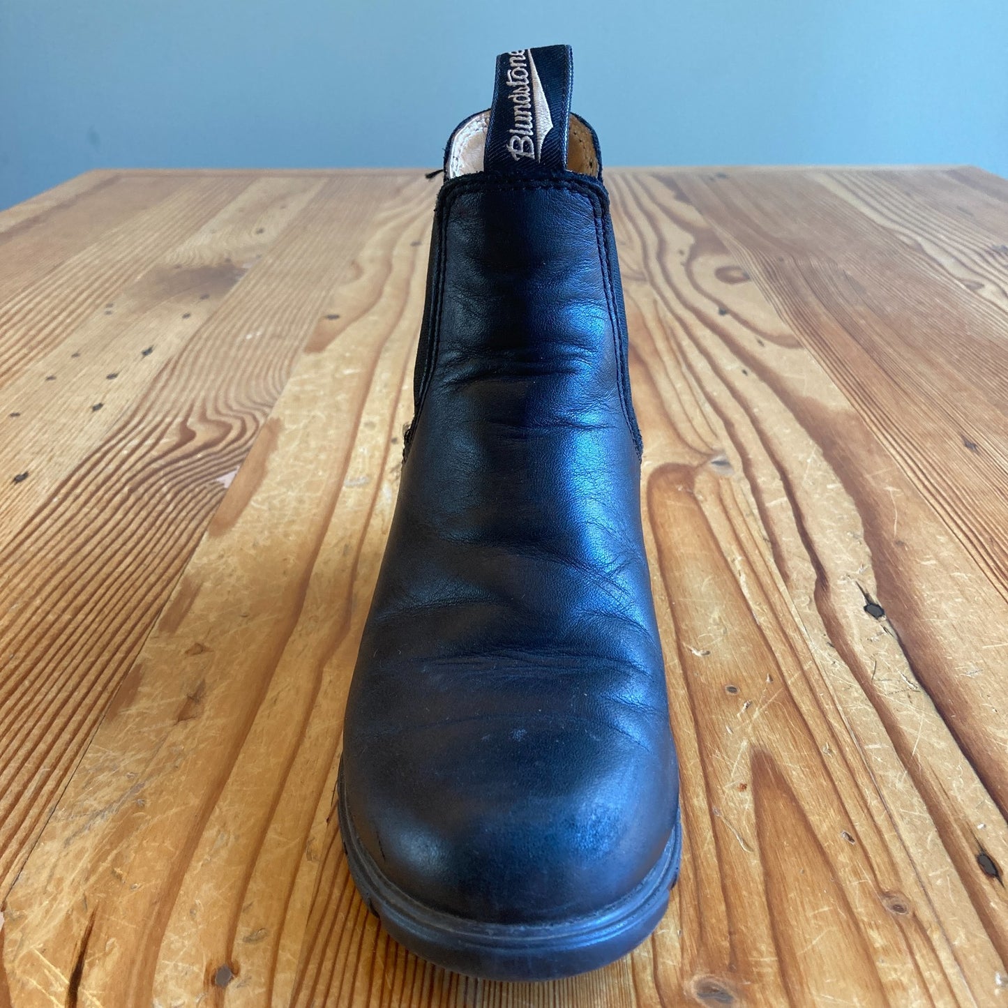 Blundstone $210 Black Leather 1671 Heeled Chelsea Ankle Boots - Size 6 - 0607EP