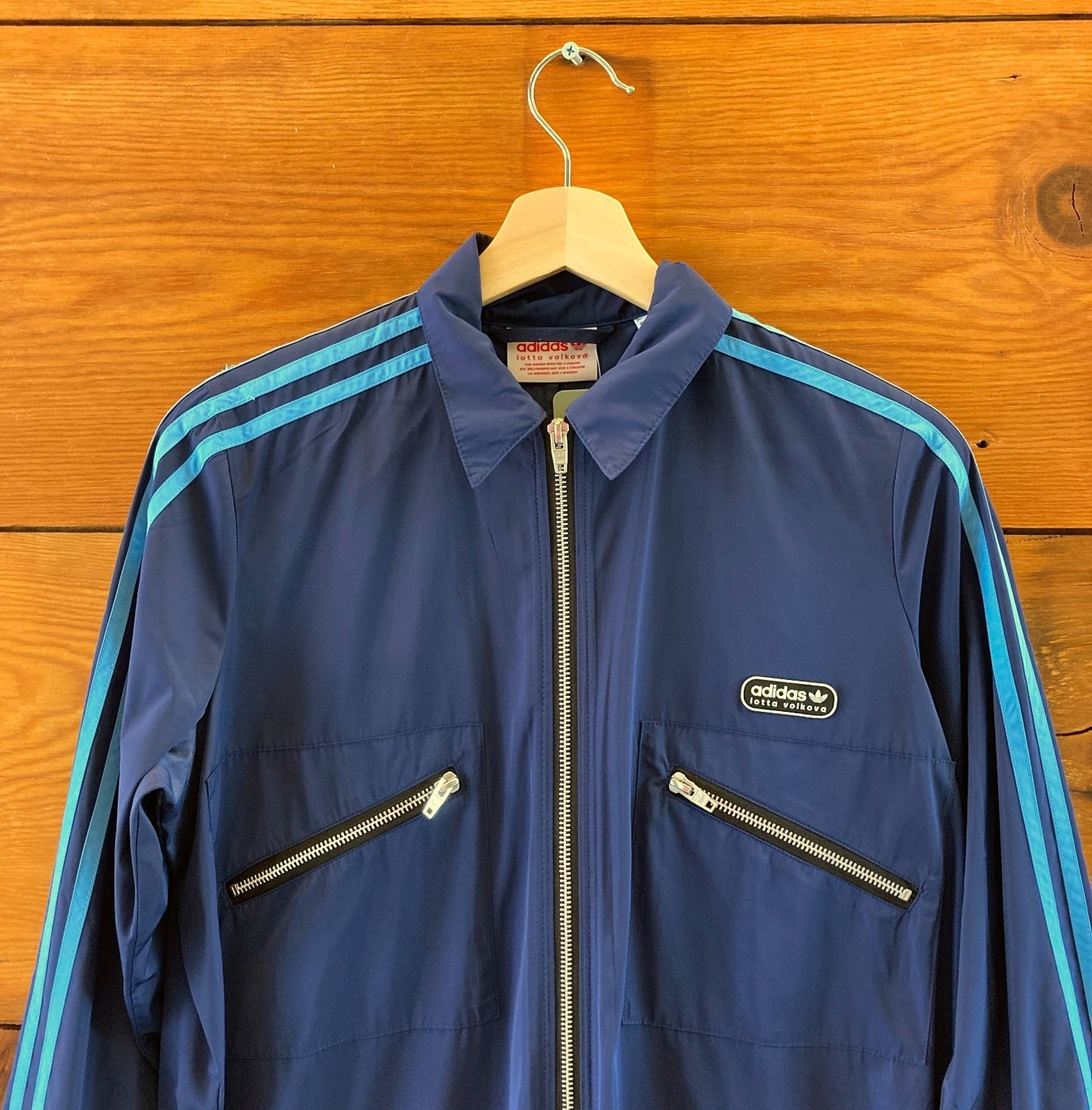 Adidas X Lotta Volkova Dark Blue Aristocratic Zip Jumpsuit - Size M - 0730SB