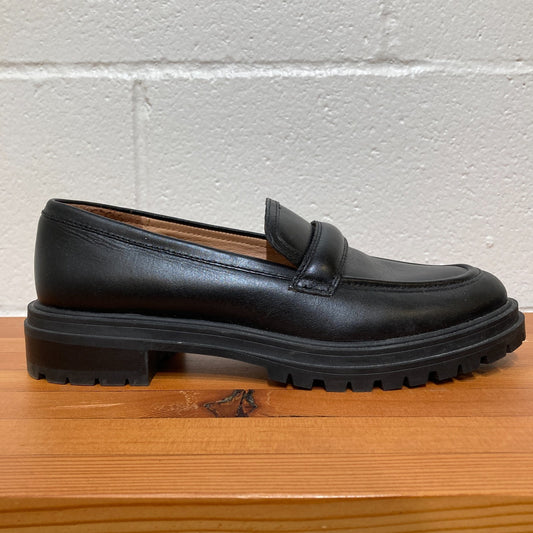 Madewell Black Leather Bradley Lugsole Loafer Shoes - Size 9.5 - 0428LR
