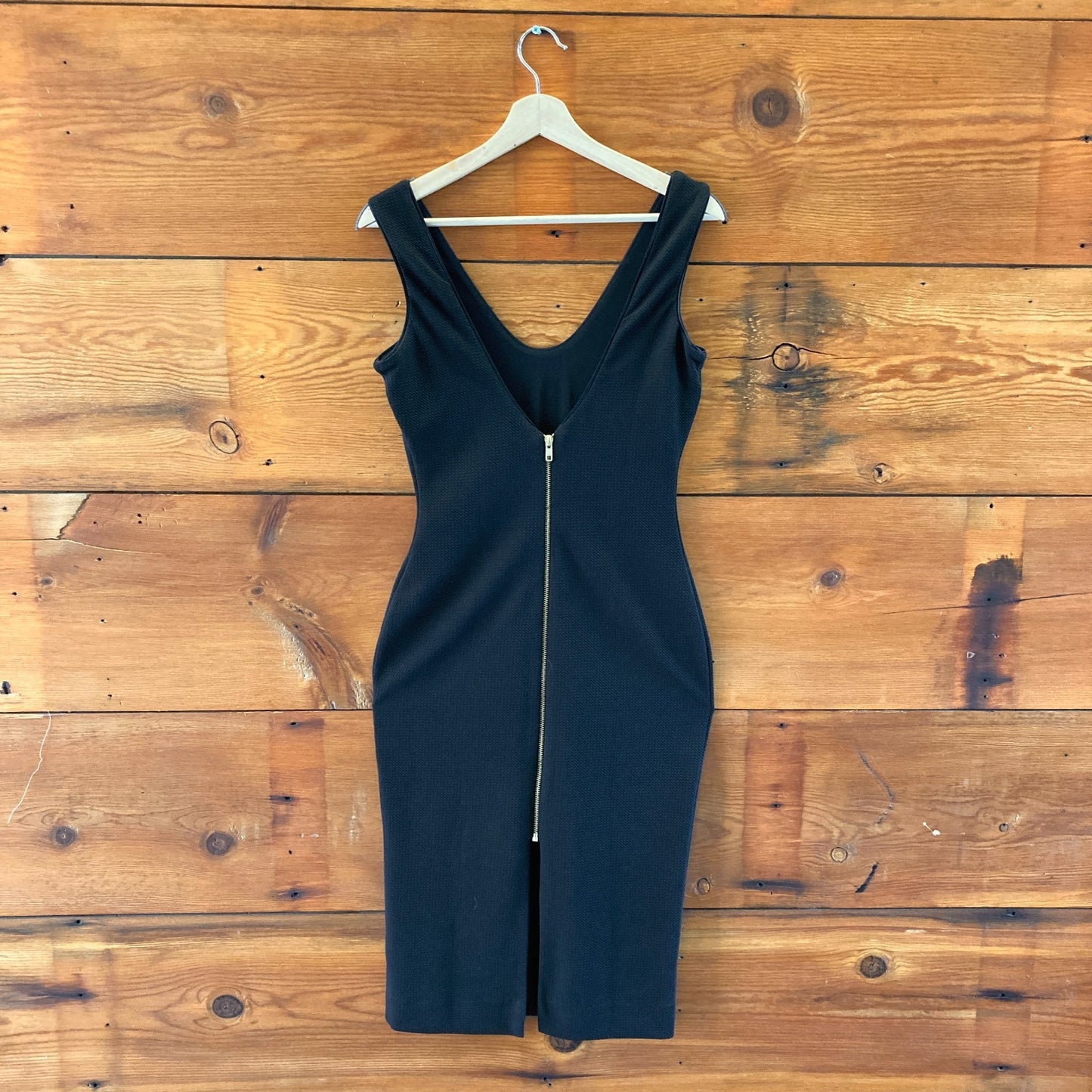 Dress the Population Black Scoop Neck Sleeveless Bodycon Dress - Size M - 0929LL
