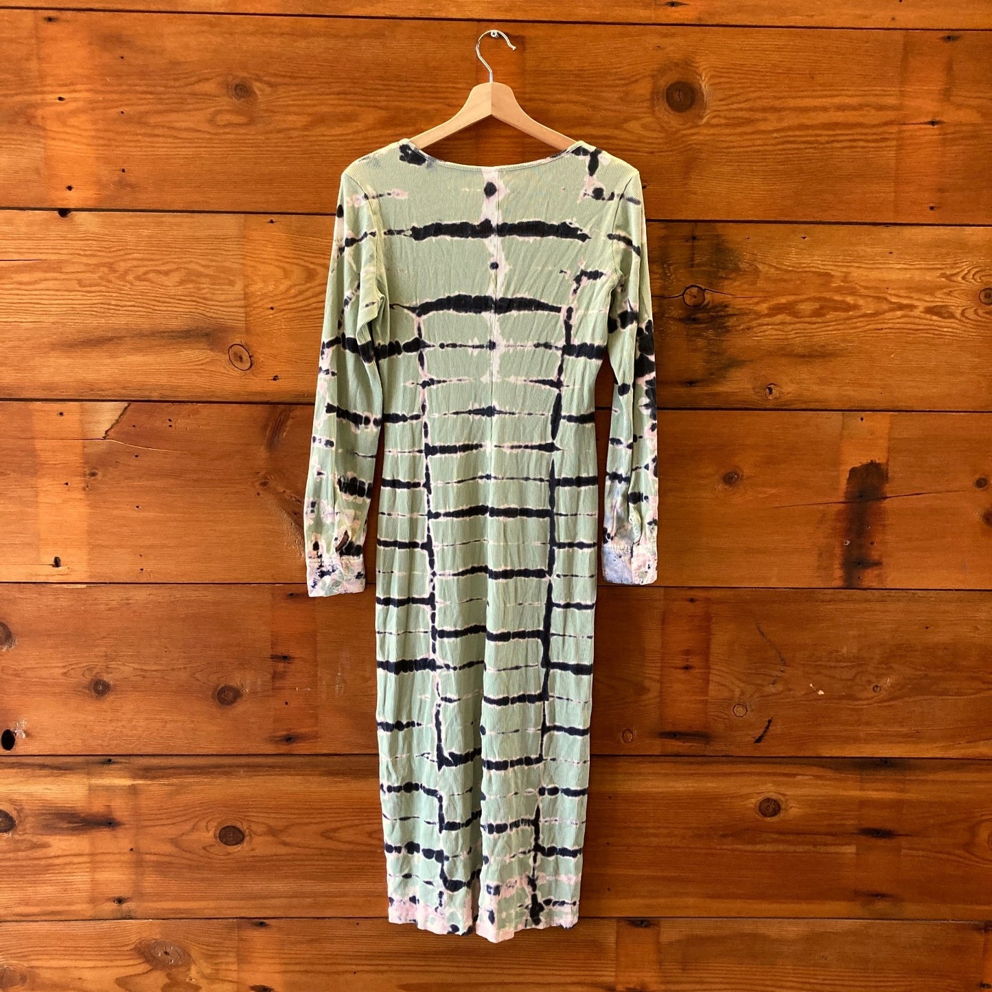 YFB Young Fabulous & Broke NEW Tie Dye Ribbed Henley Dress - Size M - 0710MG