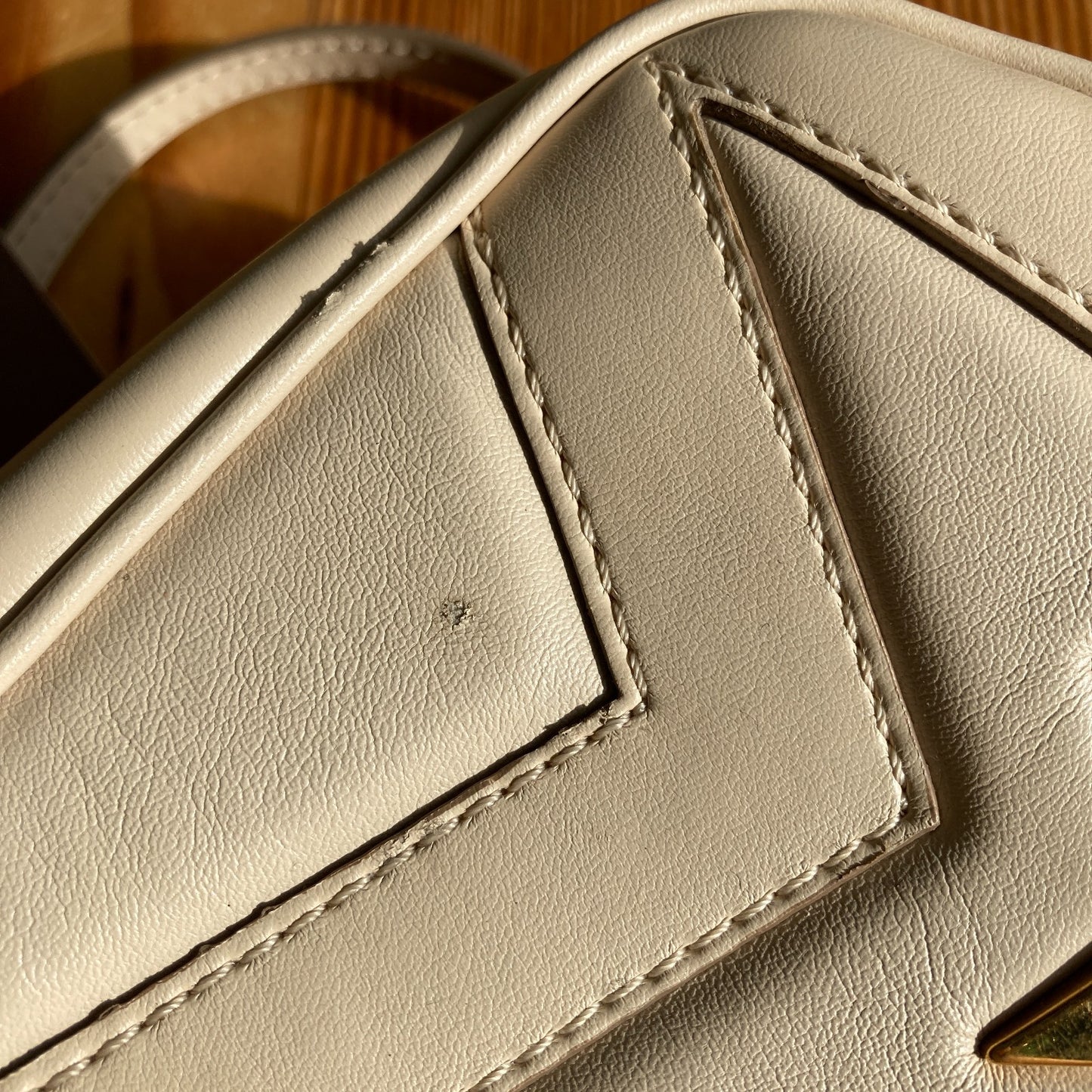 Stella McCartney $950 Ivory Star Vegan Leather Mini Backpack Bag *flaws 1030SF