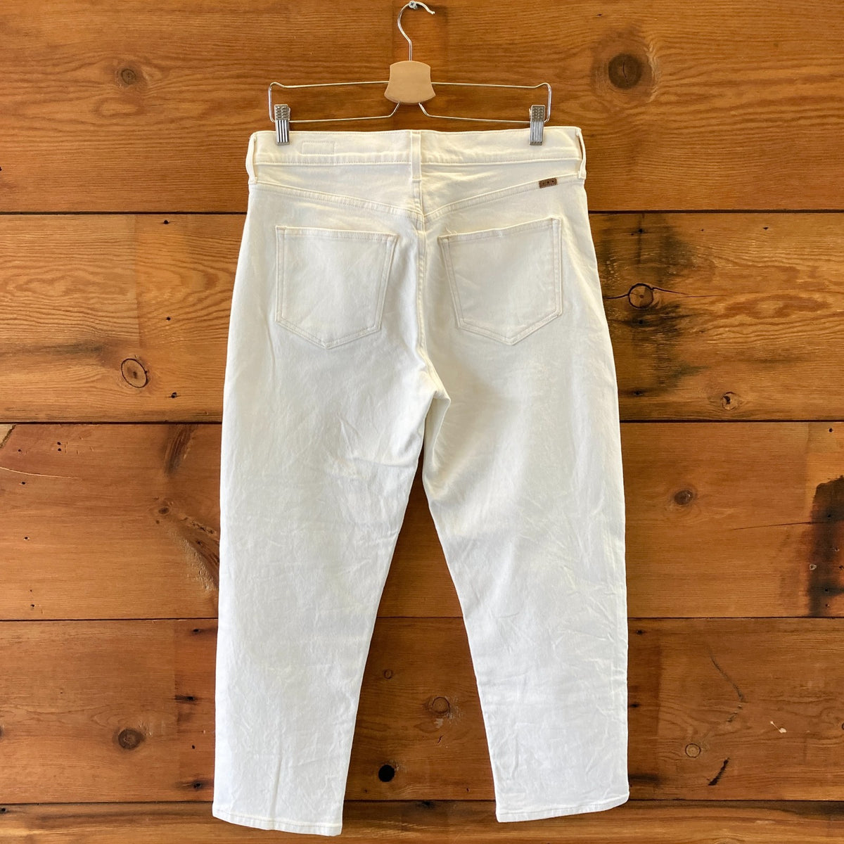 AYR White Denim The Knockout Mid-Rise Barrel Leg Jeans - Size 29 - 0815CJ
