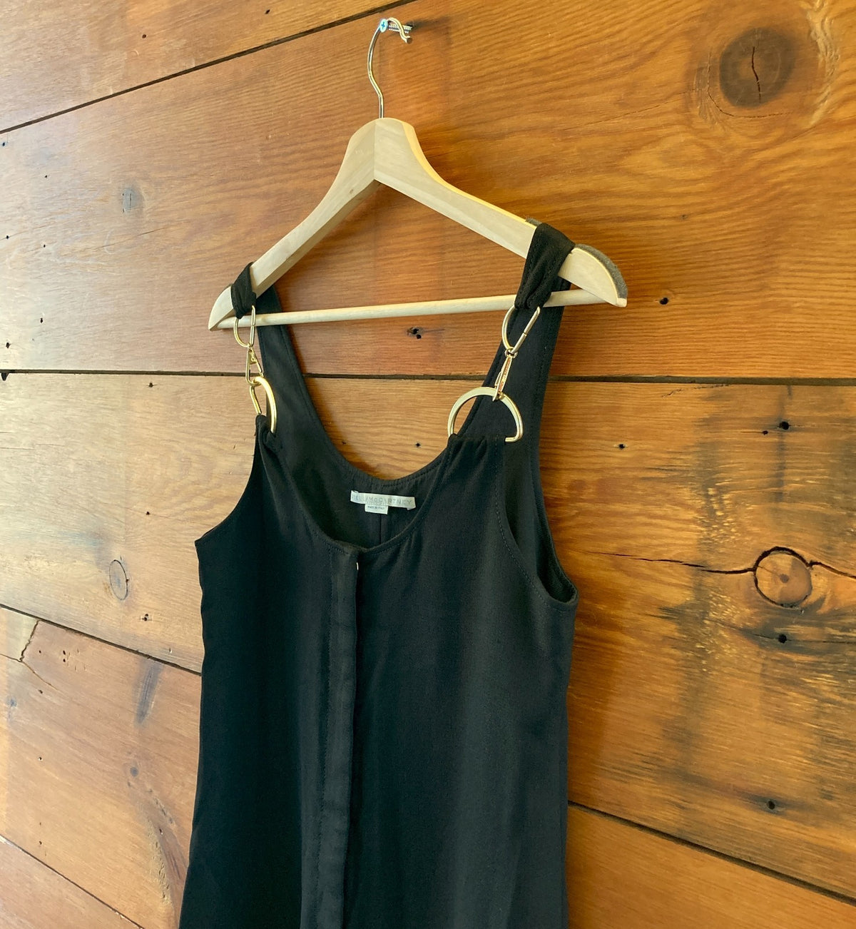 Stella McCartney Black Sleeveless Zip Front Jumpsuit - Size 36 / S - 0415AB