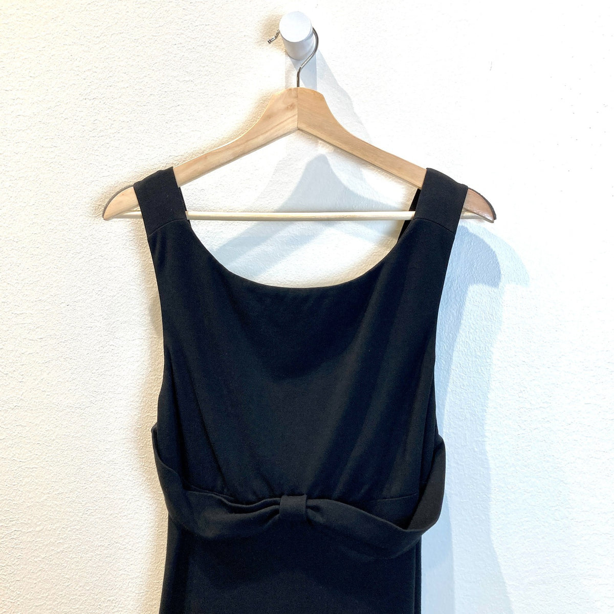 DVF Diane von Furstenberg Black Ponte Knit Midi Dress - Size 6 - 0504AK