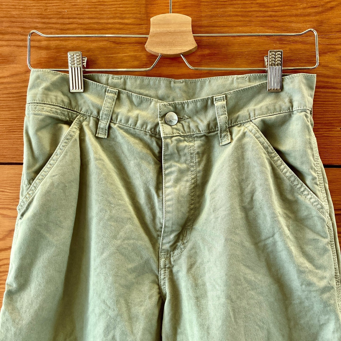 Carhartt Pale Spearmint Fade WIP Single Knee Pants - Size 26 - 0312IG