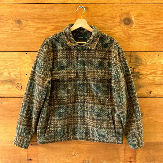 Abercrombie & Fitch Brown Bouncle Button Front Shirt Jacket - Size S - 0312IG