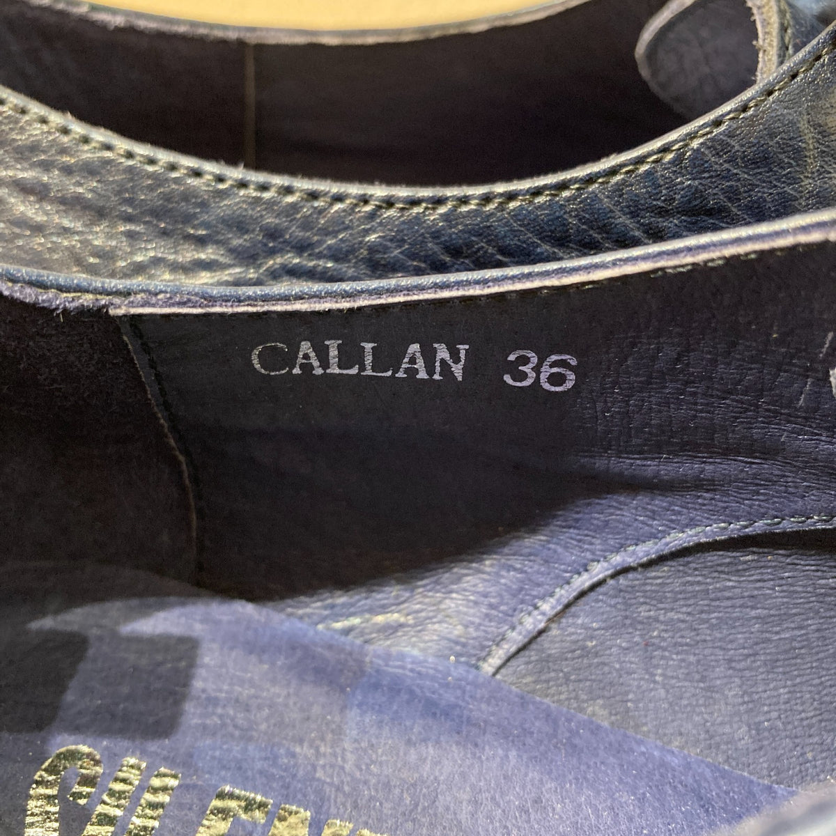 Silent D Anthropologie Navy Leather Callan Oxford Shoes - Size 36 / 6 - 0823JN