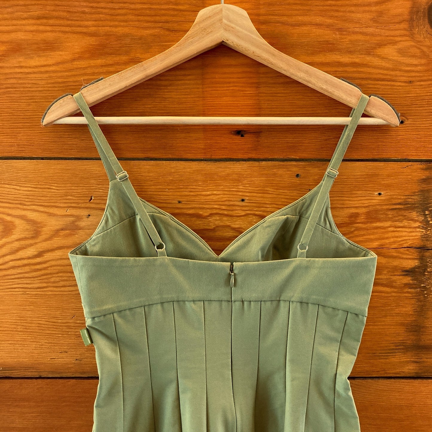Heaven Marc Jacobs Military Green Pleated Mini Dress - Size XS - 1030SF