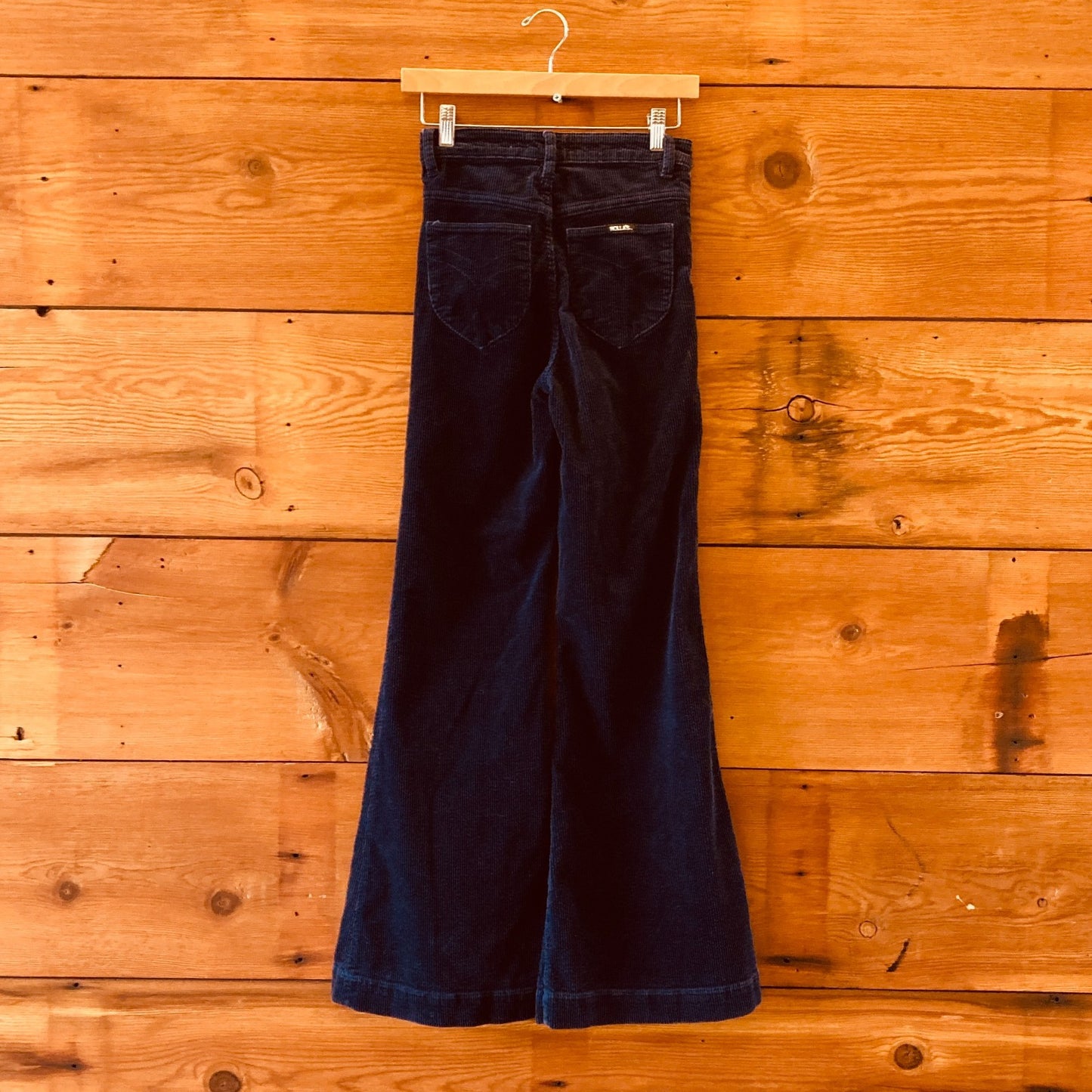 25 - Rolla's Navy Blue High Rise Eastcoast Flare Corduroy Pants 1126GT