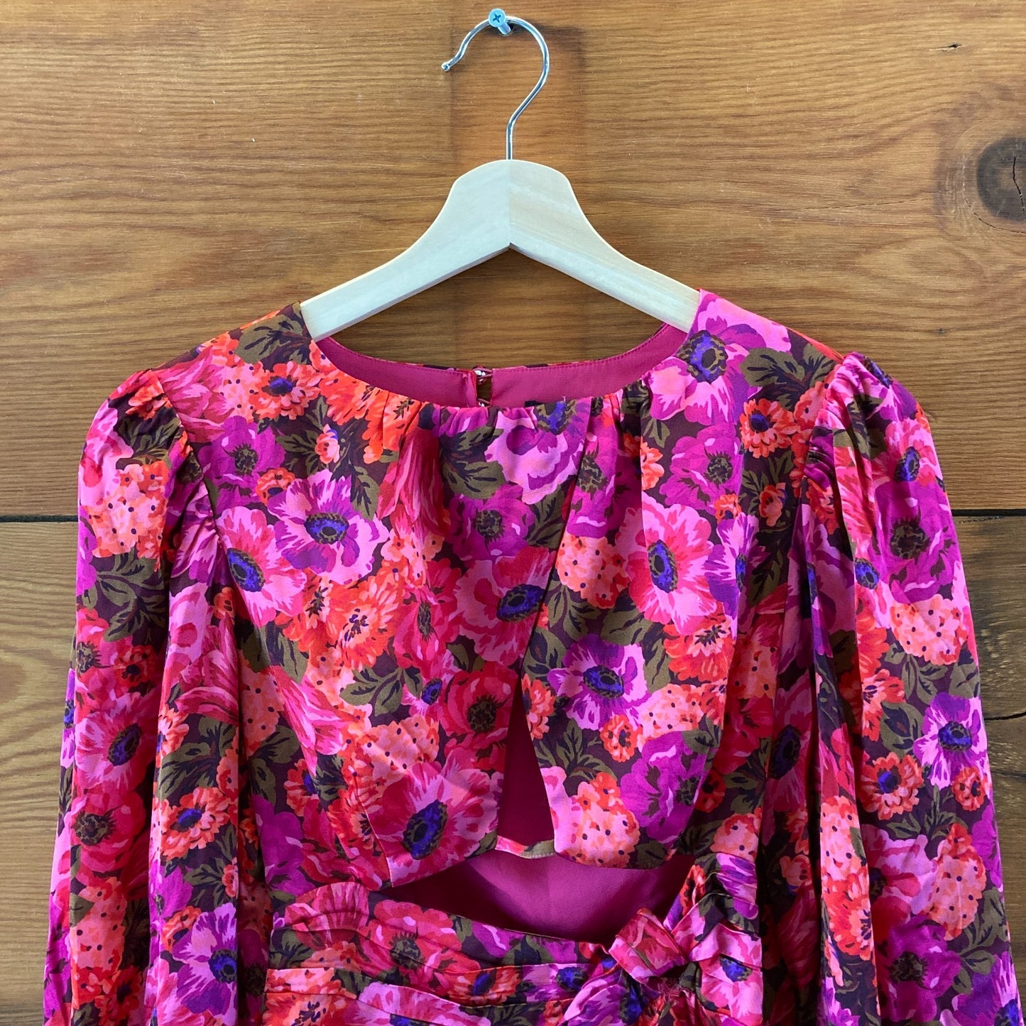 For Love & Lemons Pink Floral Lauren Cut Out Dress - Size XS - NEW - 0515CJ