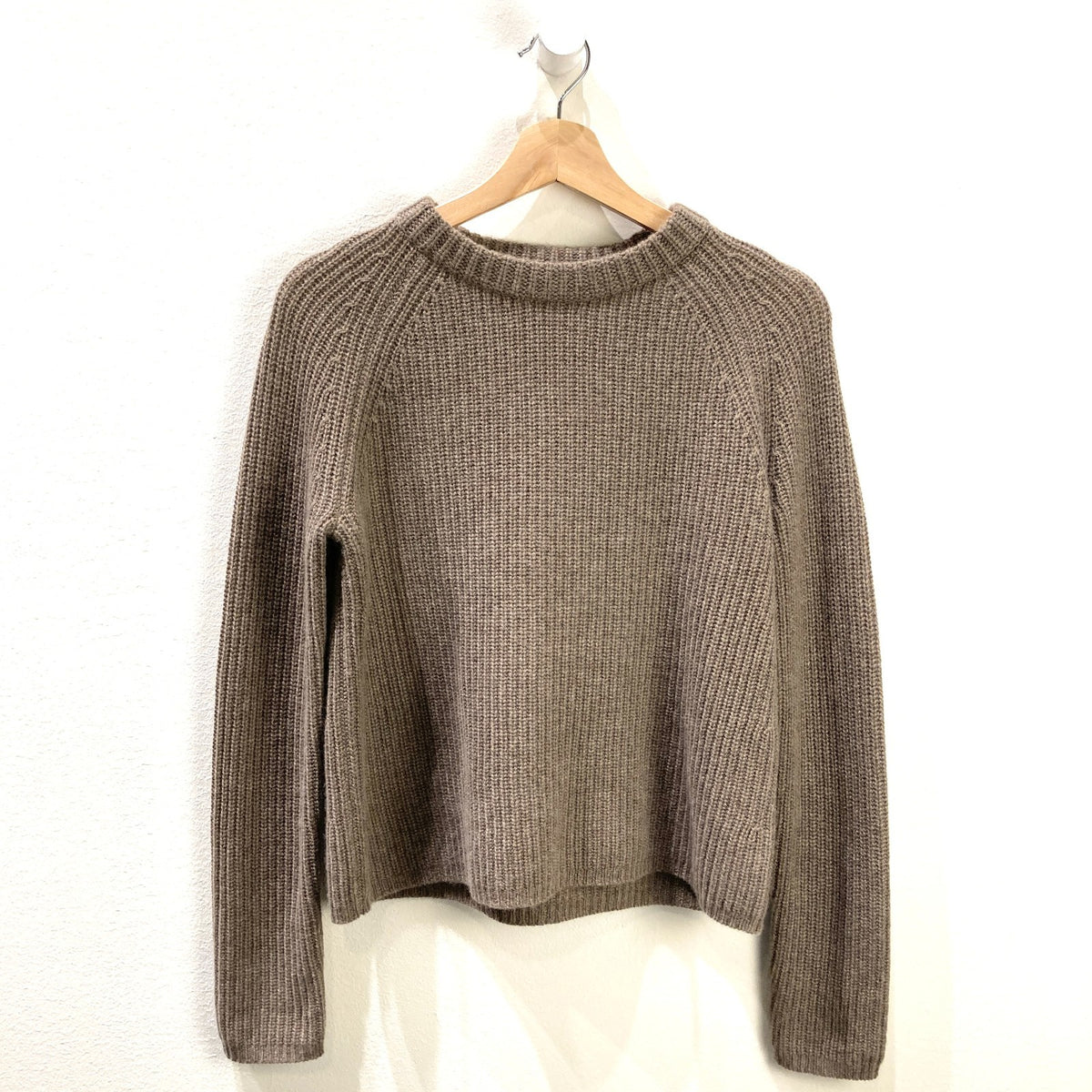Jenni Kayne Brown Cashmere Fisherman Sweater - Size XS - 0312IG