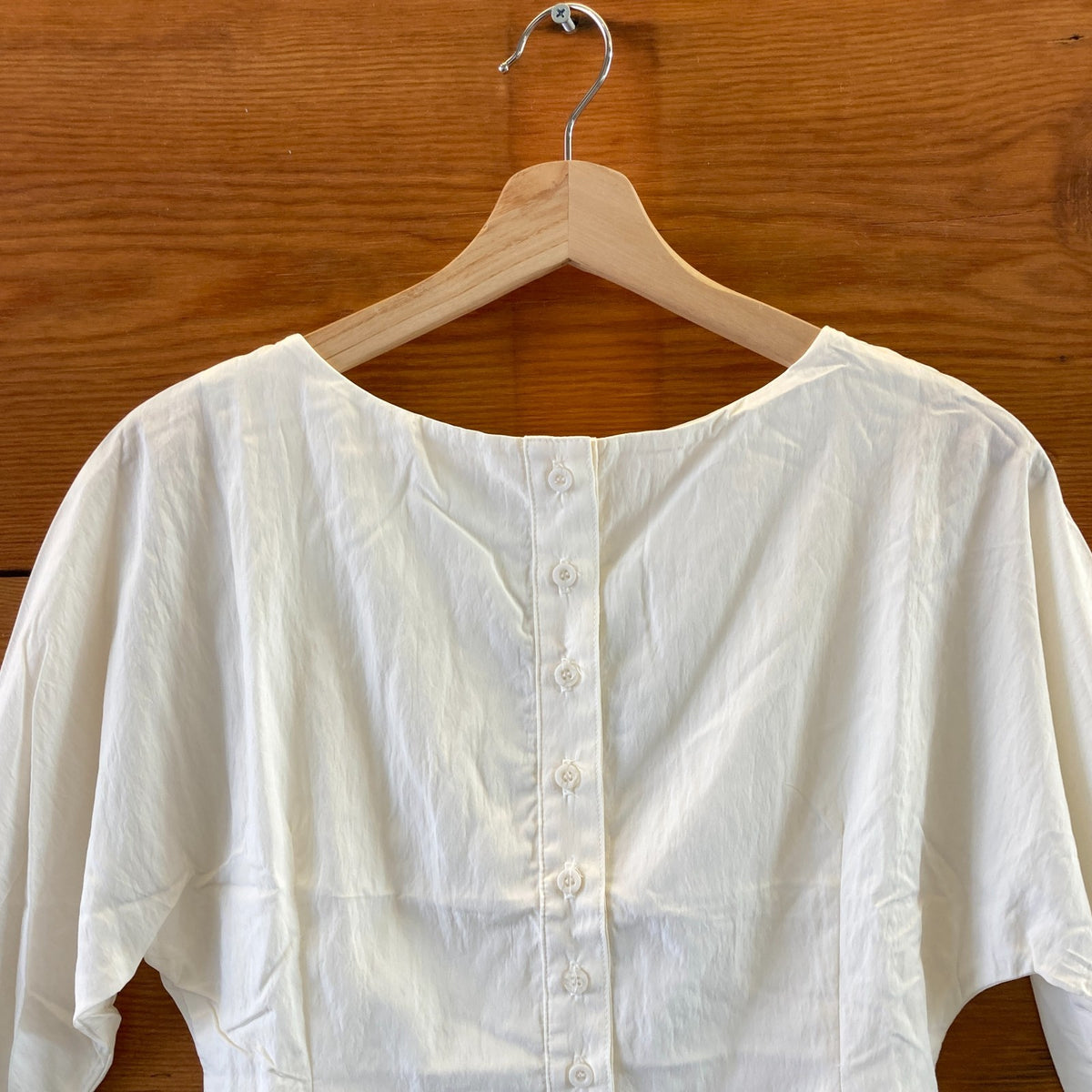 The Line by K $159 Vanilla White Button Up Zhade Top - Size S - NEW - 0927EK