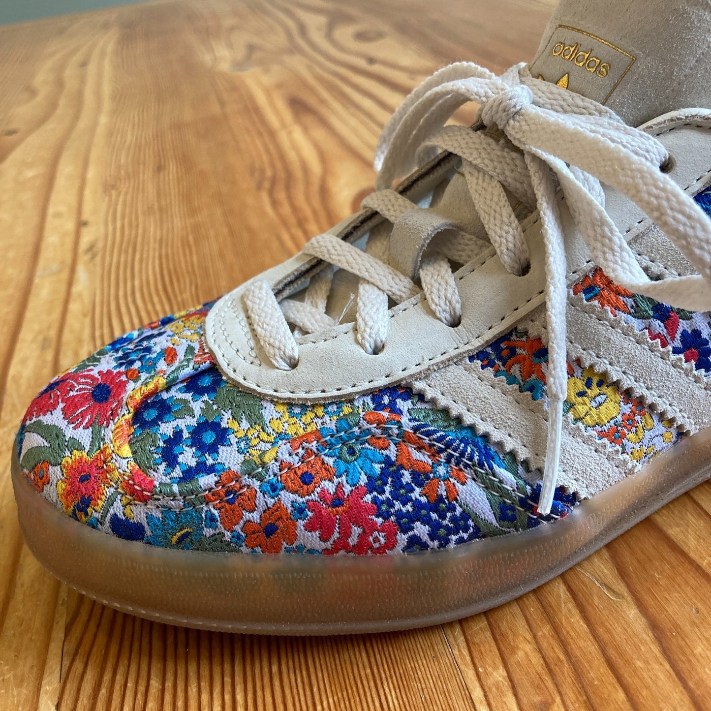 Adidas x Liberty London Floral Gazelle Sneakers Shoes Size 6.5 - 0517DS