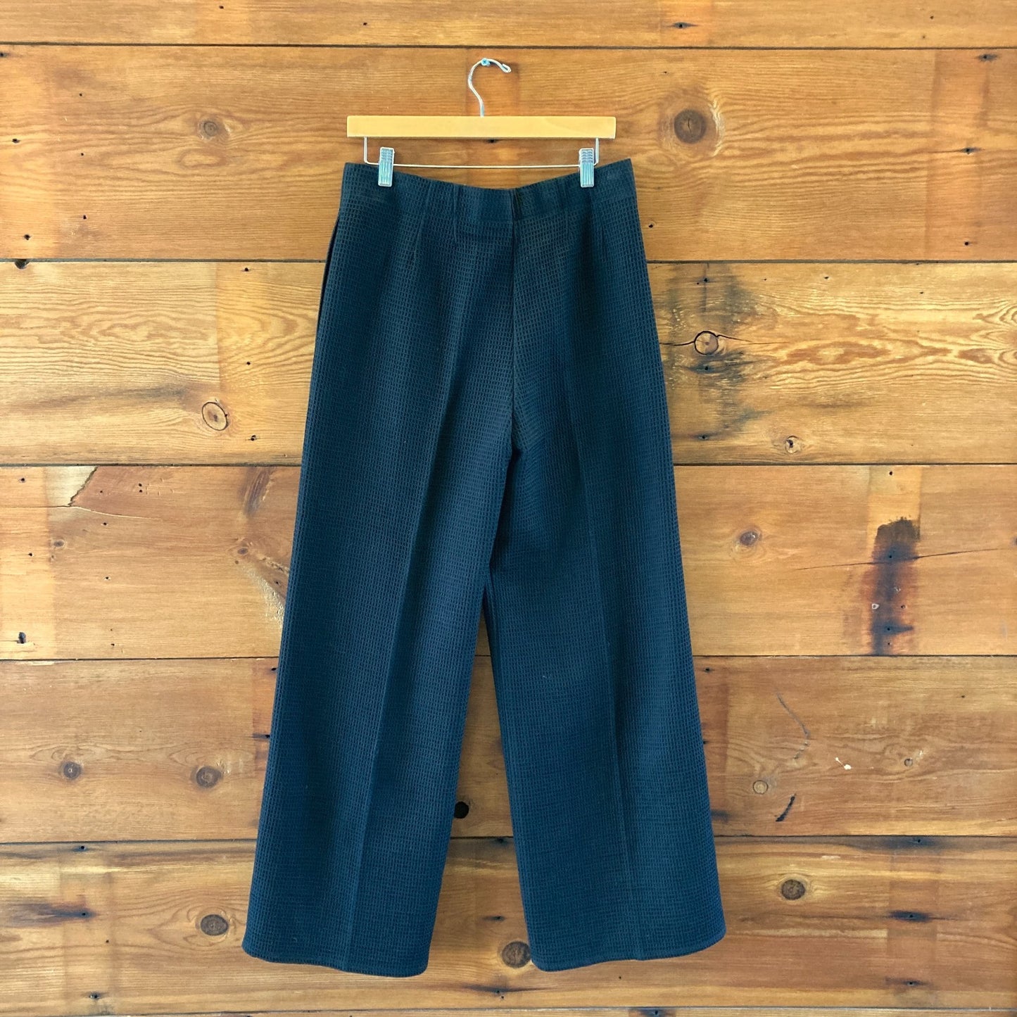 Forte Forte $535 Black Chic Waffle Cotton Pants - Size 2 / M - NEW - 4427SC