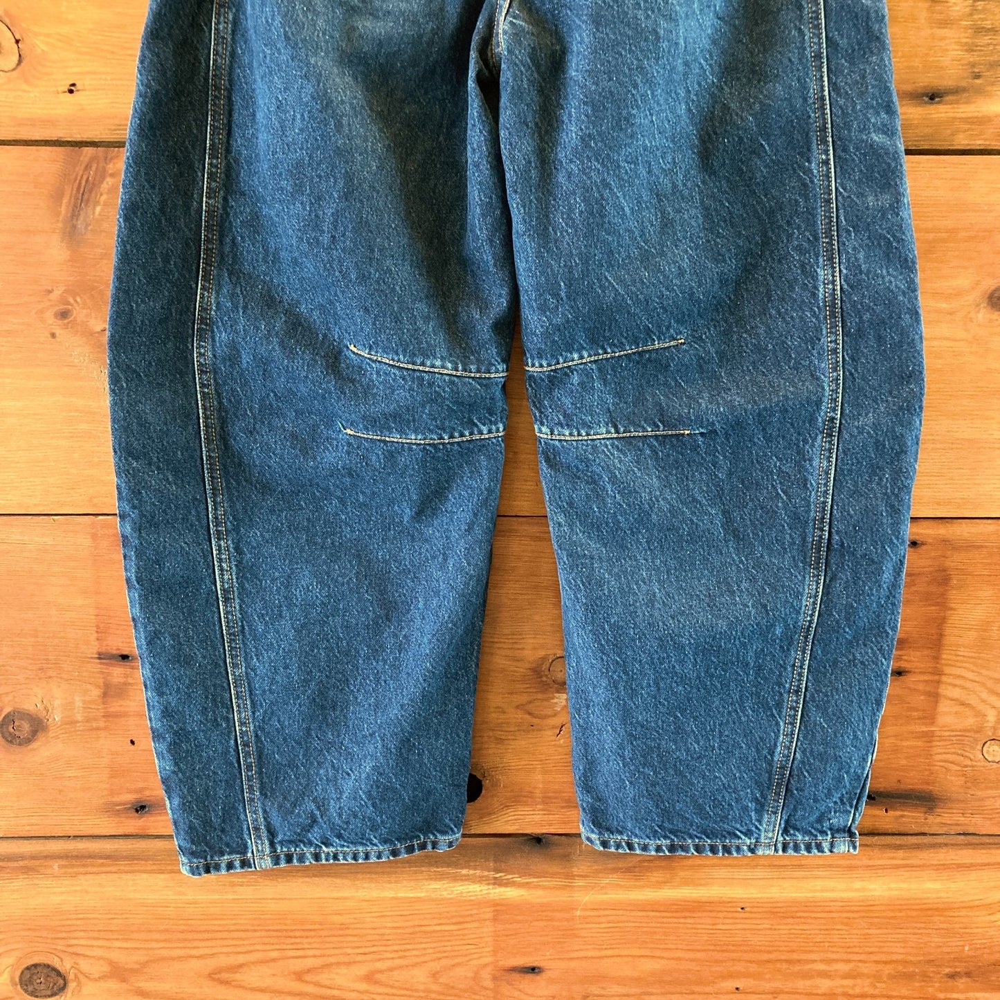 We the Free People Dark Wash Barrel Leg Button Fly Jeans - Size 26 NEW - 0718MS