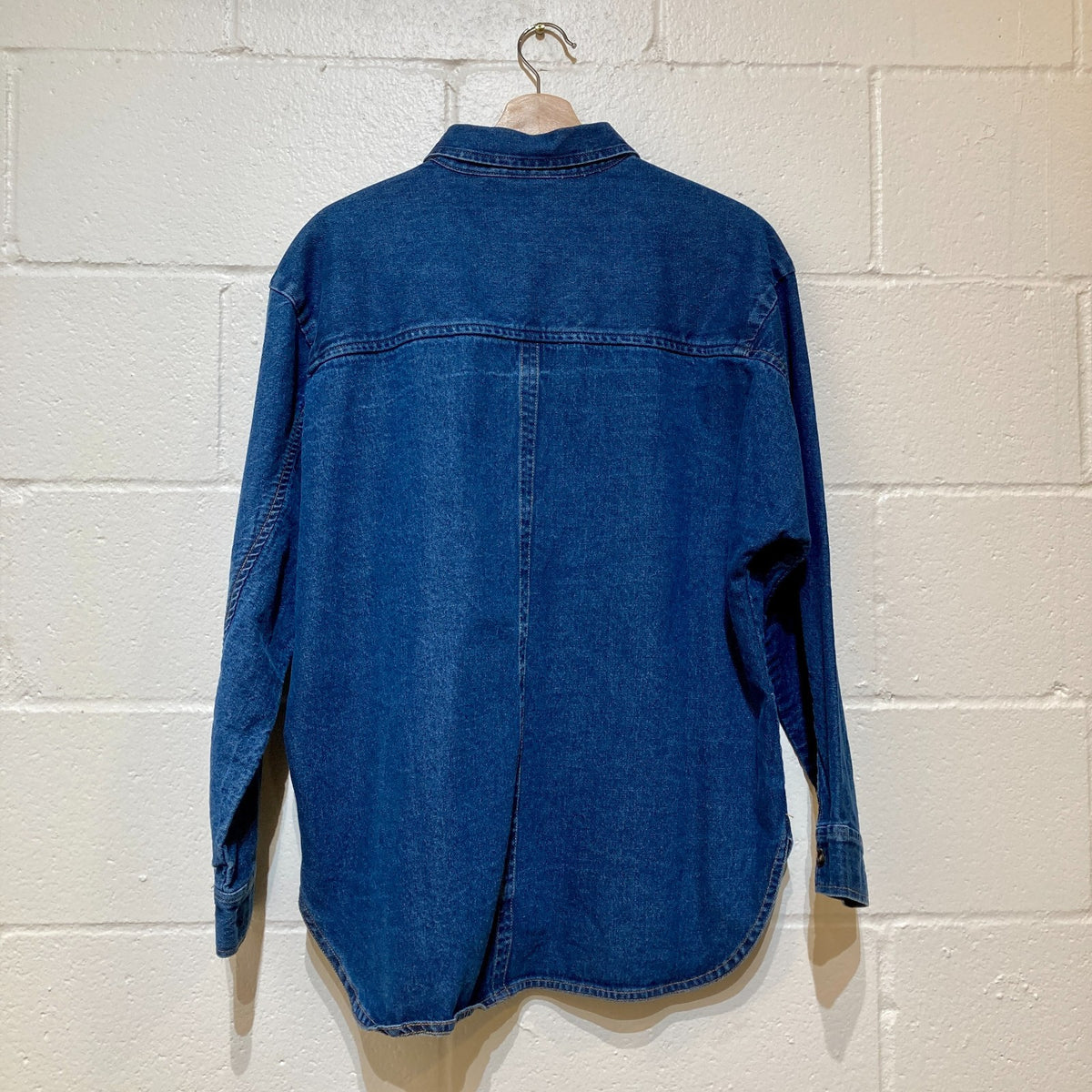Le Bon Shoppe $135 Dark Denim Oversized Theo Shirt Jacket - Size M / L - 0624KB