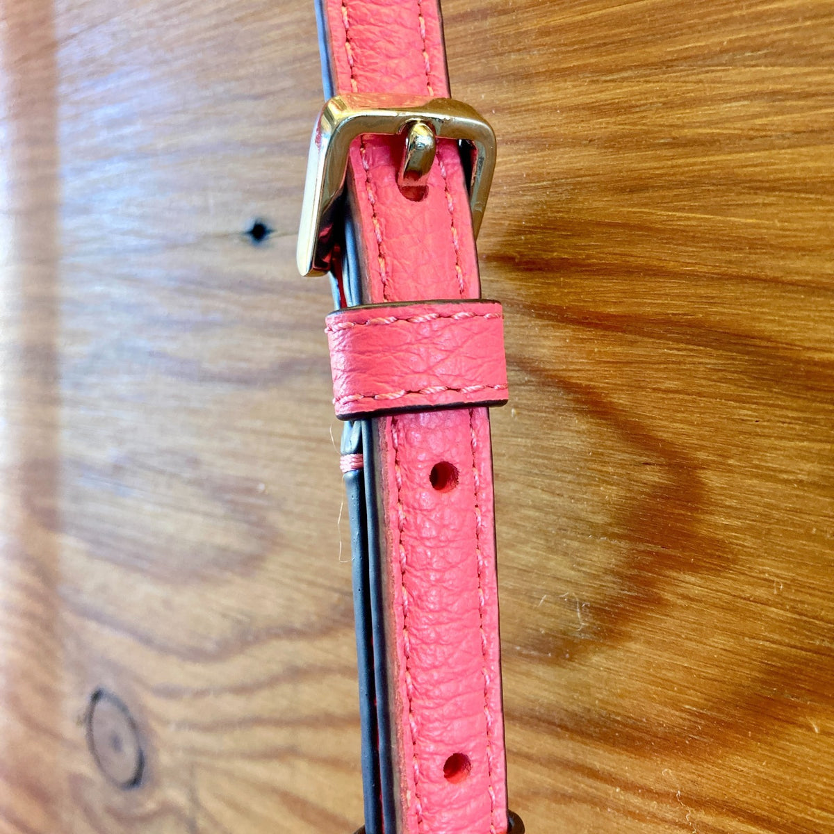 Kate Spade Coral Pink Pebbled Leather Leila Mini Flap Crossbody Bag - 0831HF