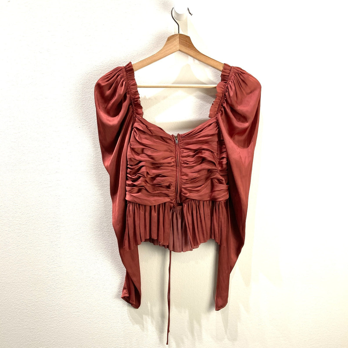 Ulla Johnson $395 Desert Rose Ruched Mirelle Blouse Top - Size 2 - NEW - 0703SC