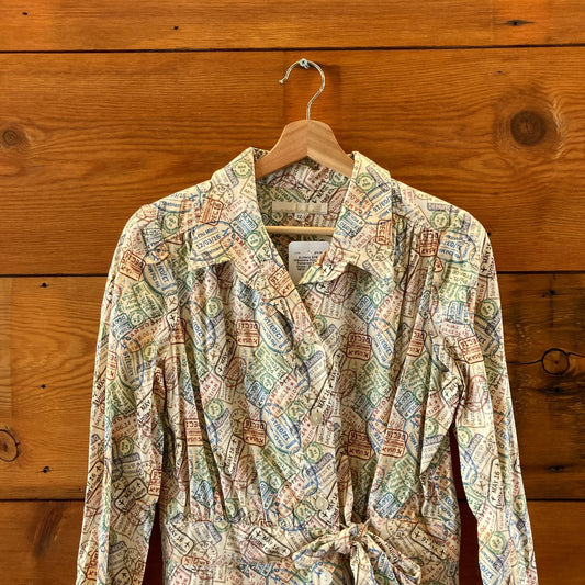 Archerie $319 Wilhelmina Passport Patterned Shirt Dress - Size 12 - NEW - 0416JW