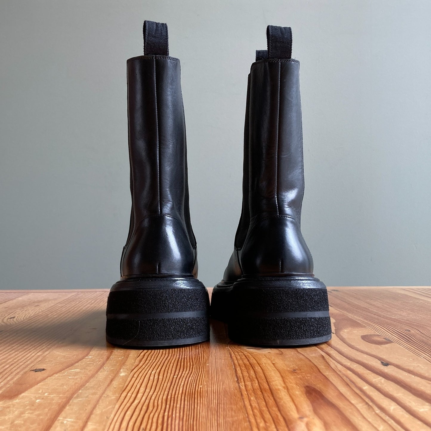 Marsèll Black Zuccone Tronchetto Elast Chelsea Boots - Size 37 / 7 - NEW 1028CD