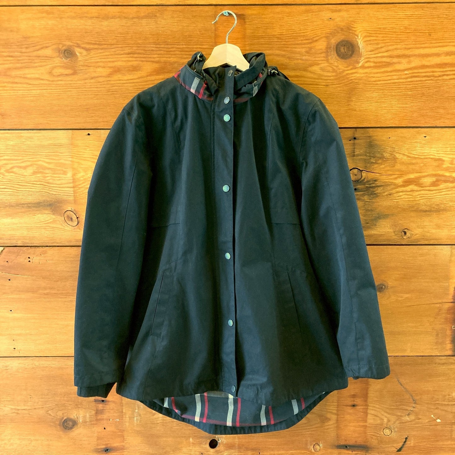 Pendleton Black Zip Up Water Wicking Hooded Rain Jacket Coat - Size L - 0419JP
