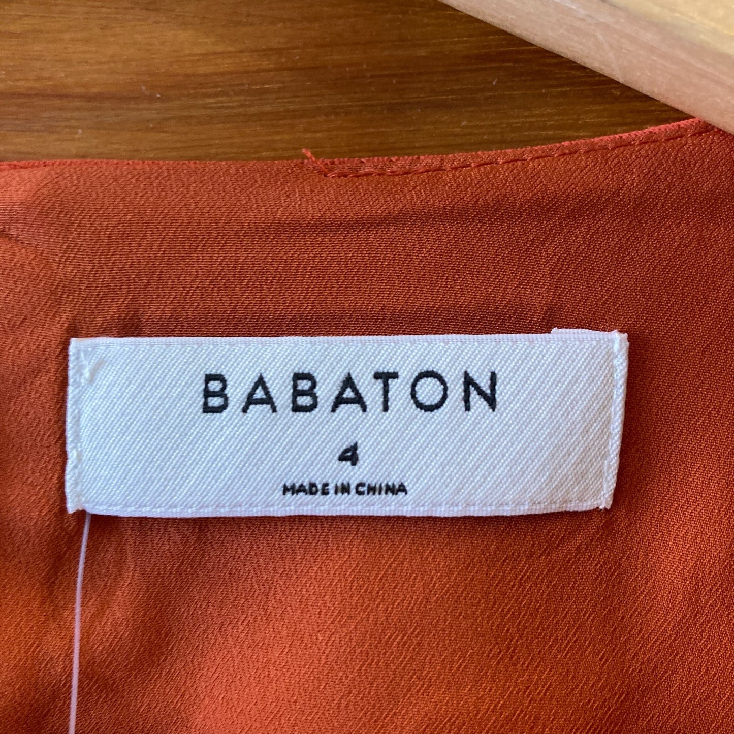 Babaton Aritzia Orange Hamptons NEW $128 Open Back Dress - Size 4 - 0317JW