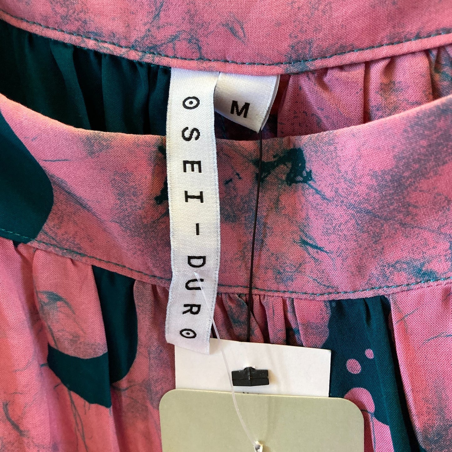Osei Duro Pink & Teal Pool Party Print NEW $250 Saya Dress - Size M - 0425NK