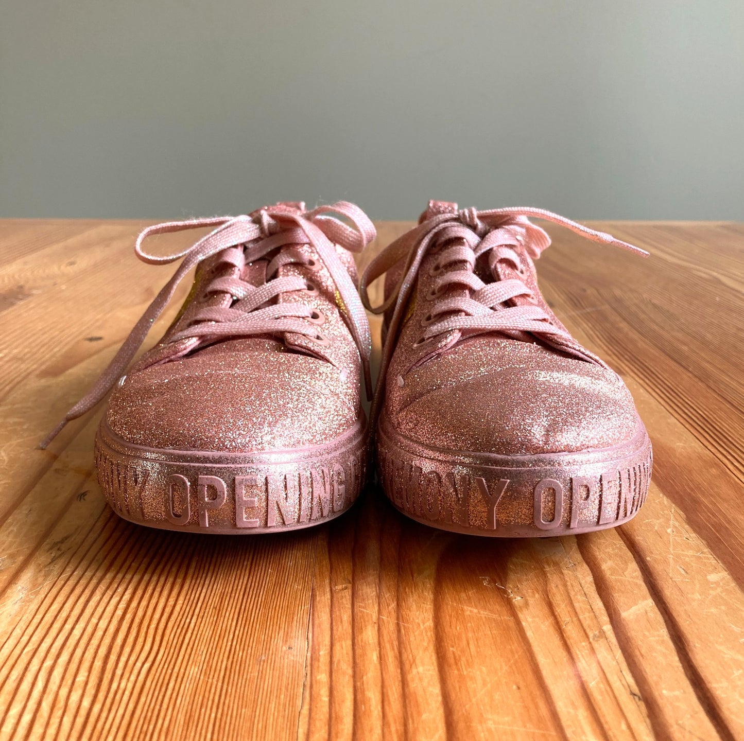 Opening Ceremony Pink Glitter La Cienga Sneakers Shoes - Size 38 / 7.5 - 1203TR