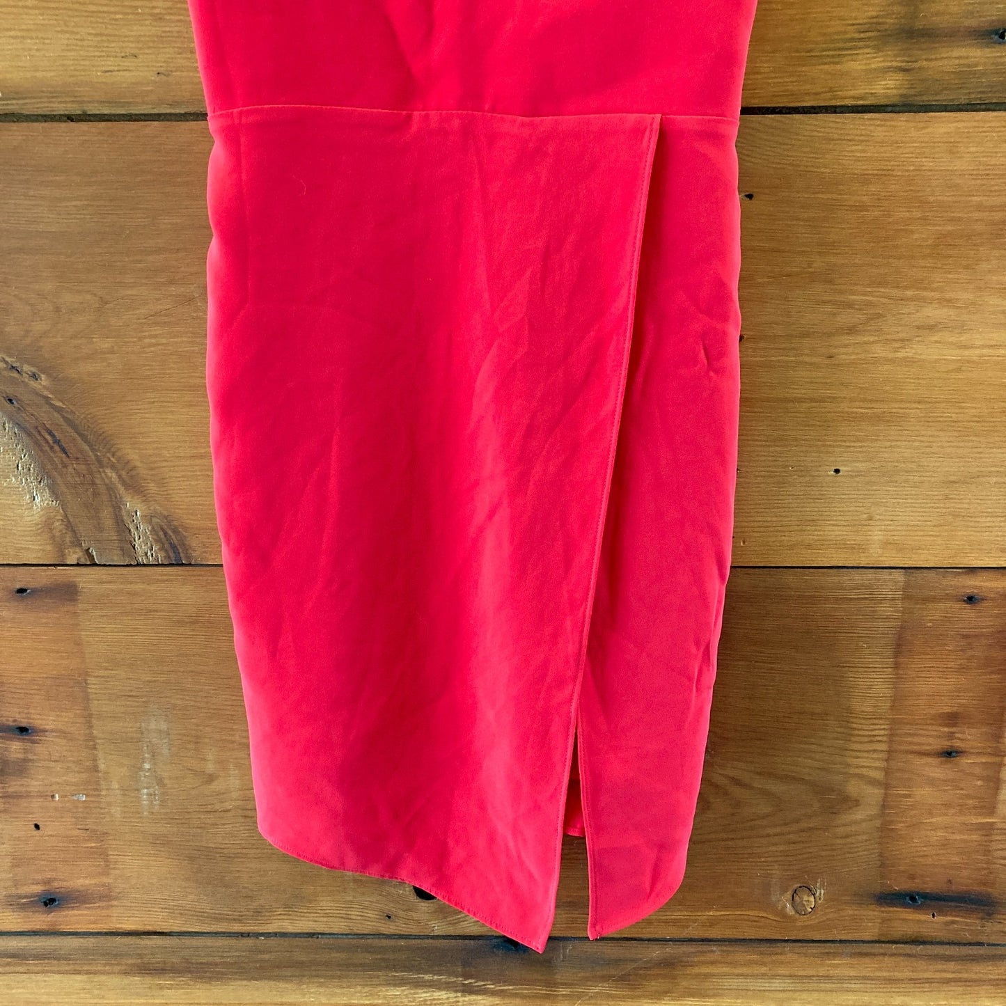 Amanda Uprichard Red V-Neck Mini Slit Front Dress - Size P / XS - 1112MH