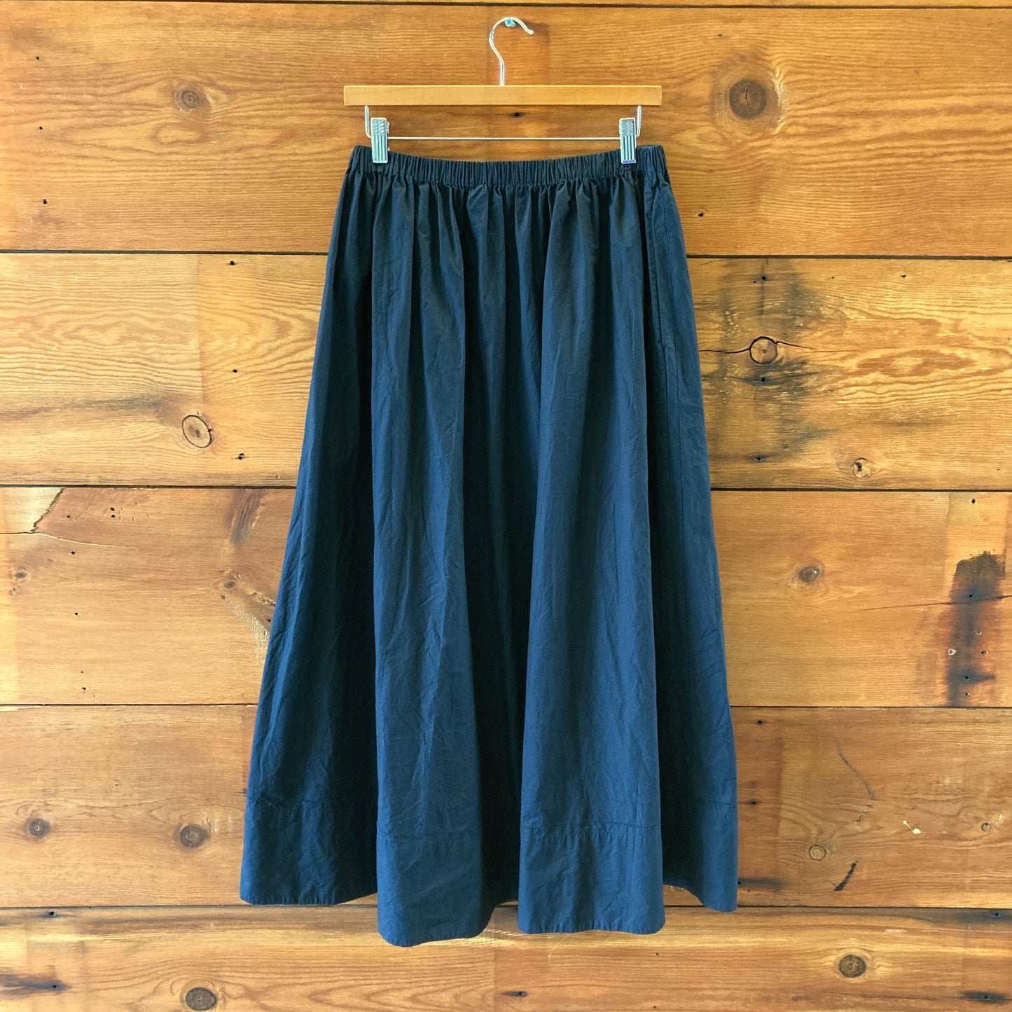 Jenni Kayne $395 Navy Elastic Waist Maxi Length Lauren Skirt - Size M - 0924GC