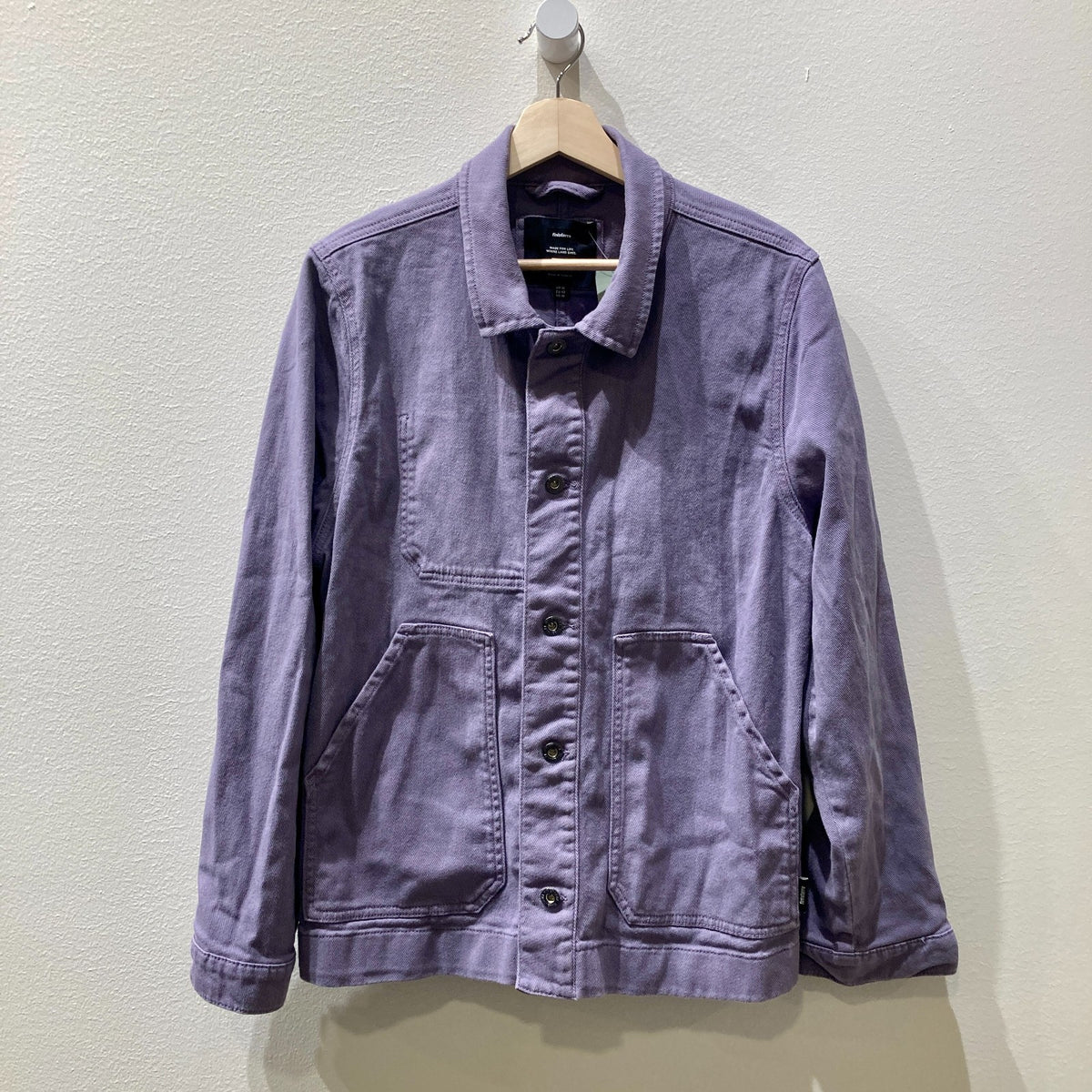 Finisterre Purple Gray Button Up Yarrel Chore Jacket - Size 10 - 0607CC
