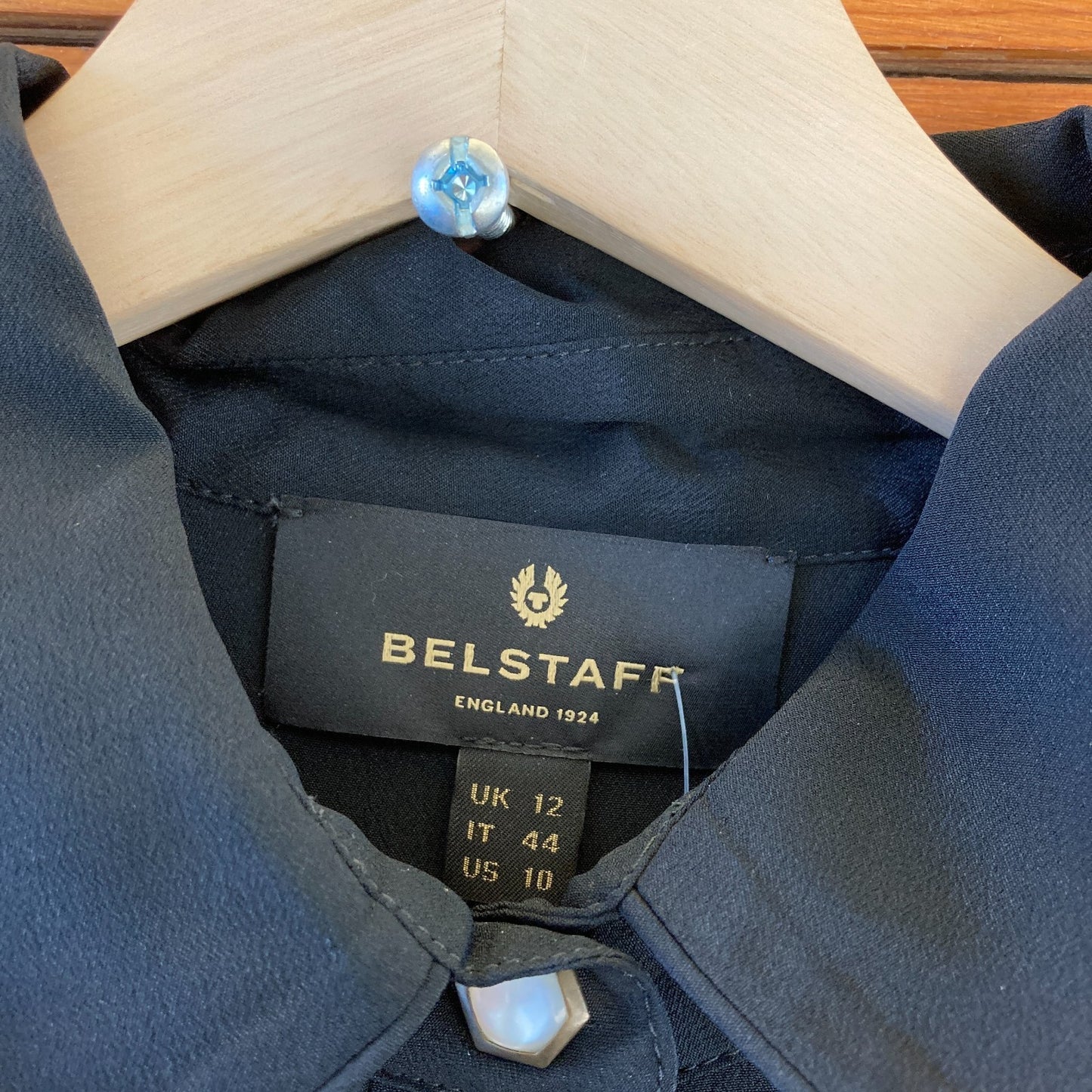 10 - Belstaff Black Silk Blend Lined Long Sleeve Tie Waist Dress 1029ML